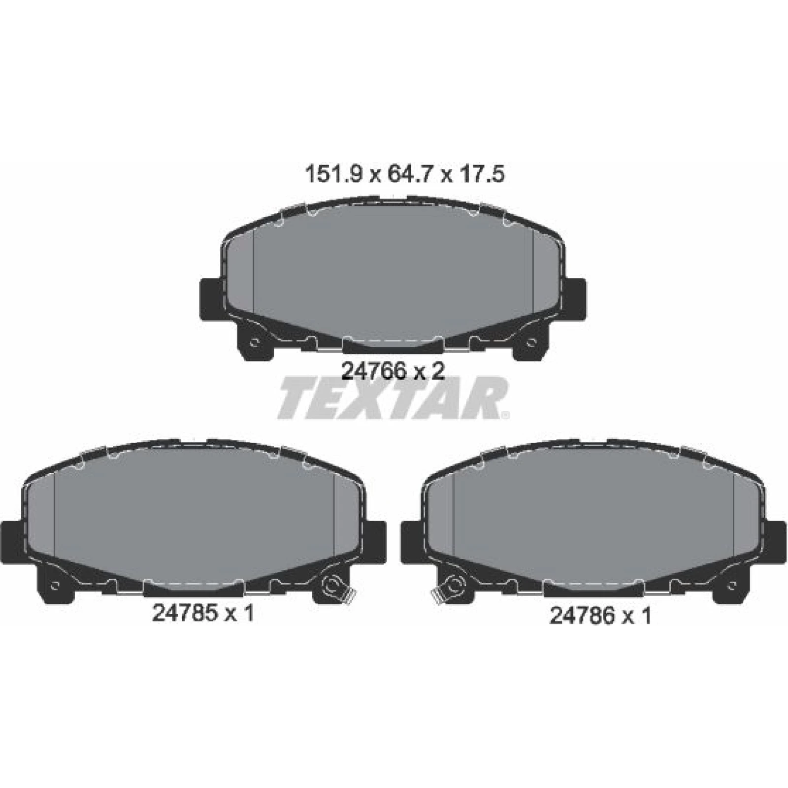 Bremsbelagsatz Honda P. Accord 08- Automatik 2476601