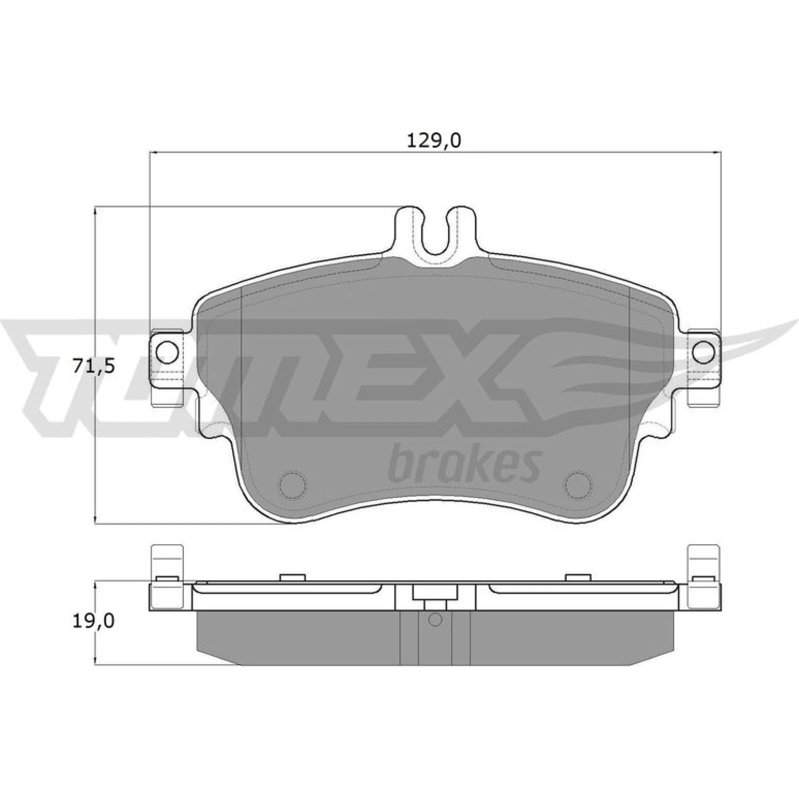 TOMEX brakes Bremsbelagsatz, Scheibenbremse TX 18-07