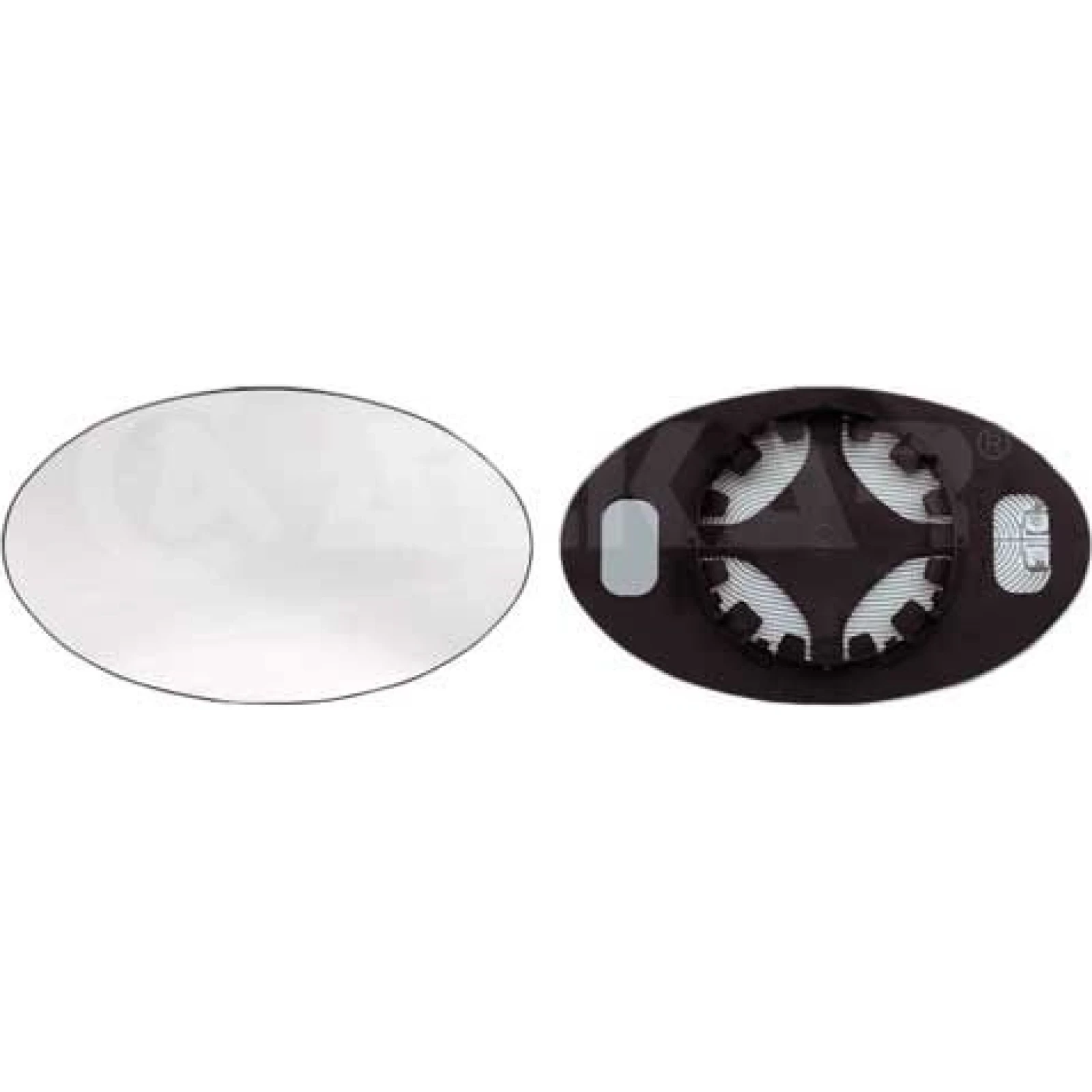 ALKAR Spiegelglas, Außenspiegel 6433952