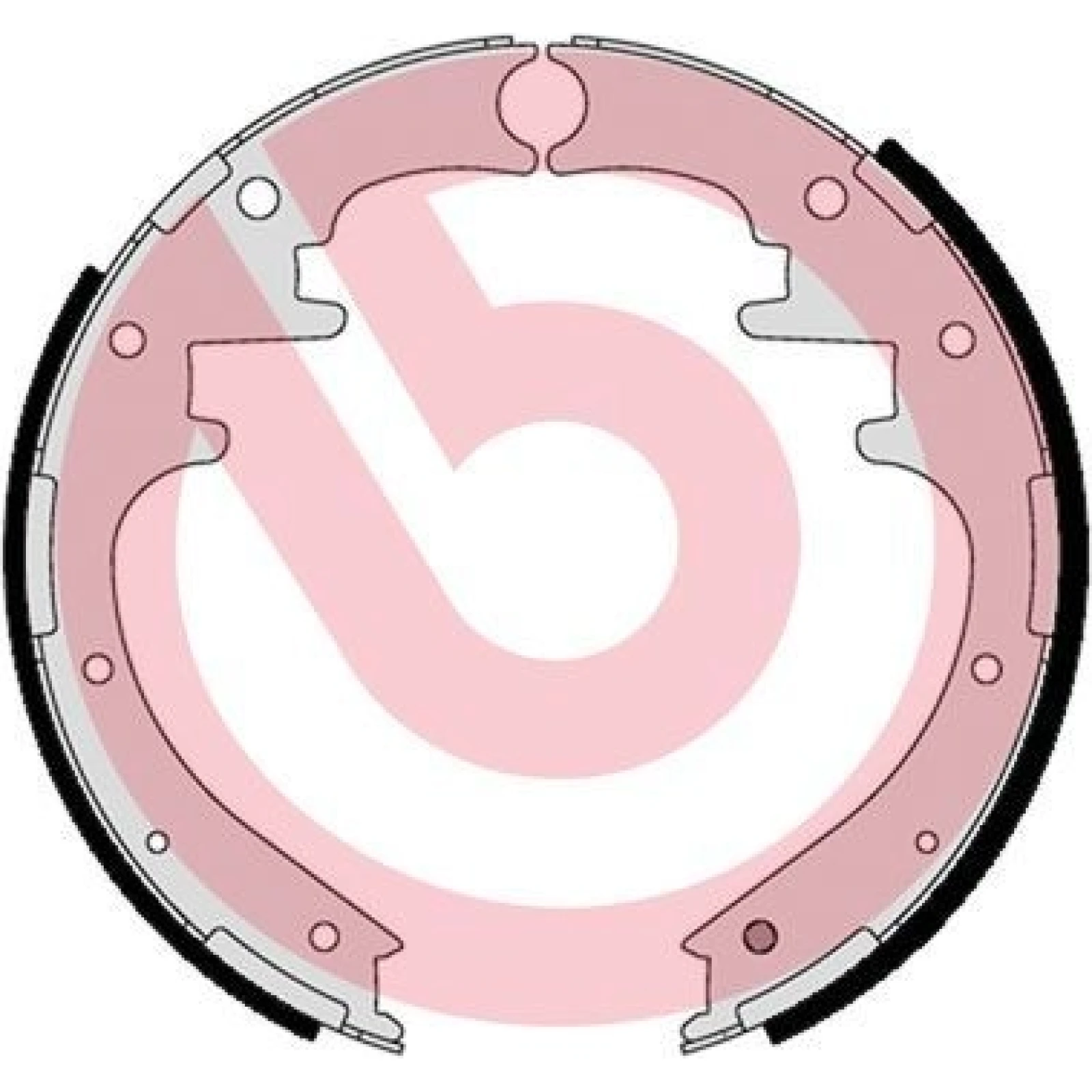BREMBO Bremsbackensatz S24554