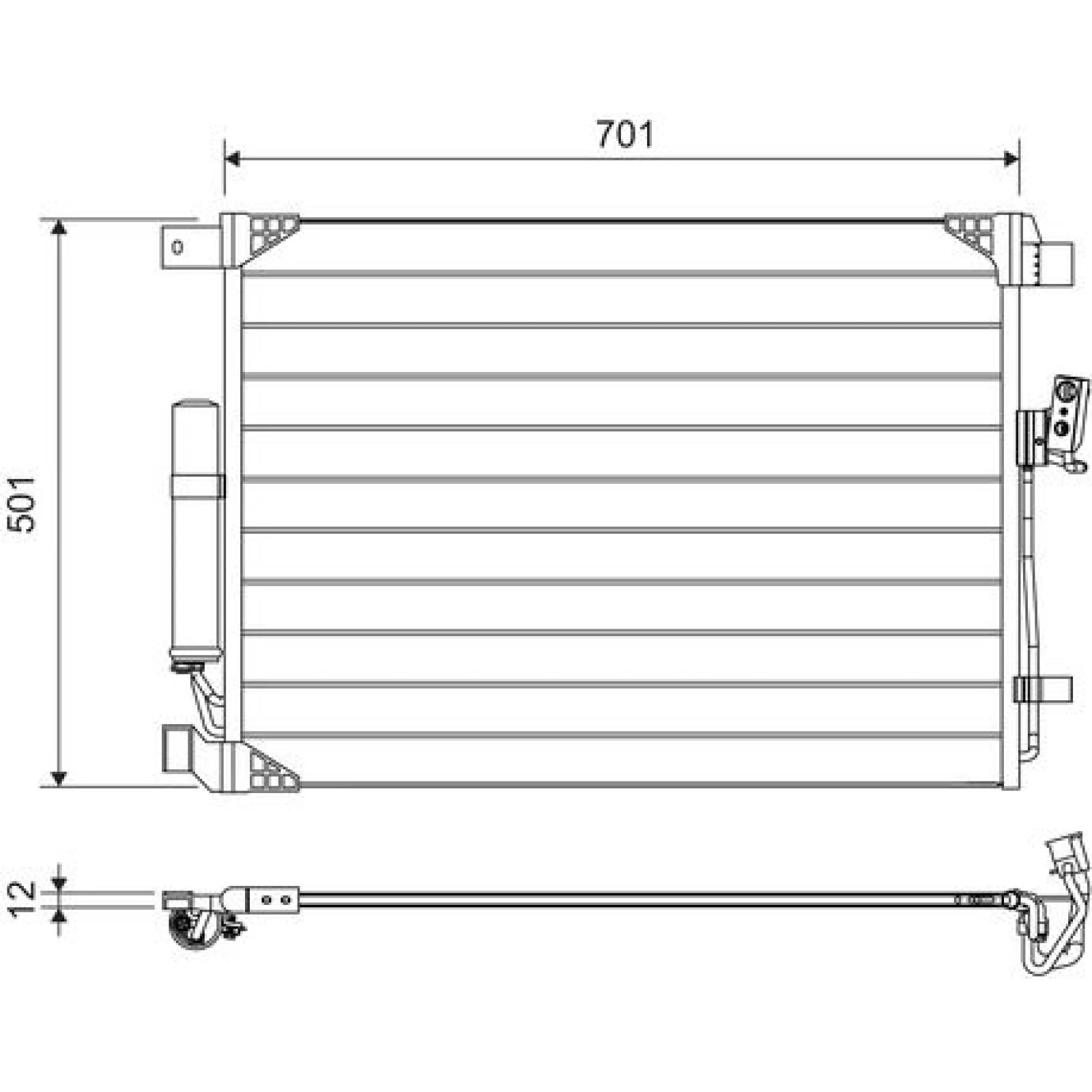 Valeo Klimakondensator 822605
