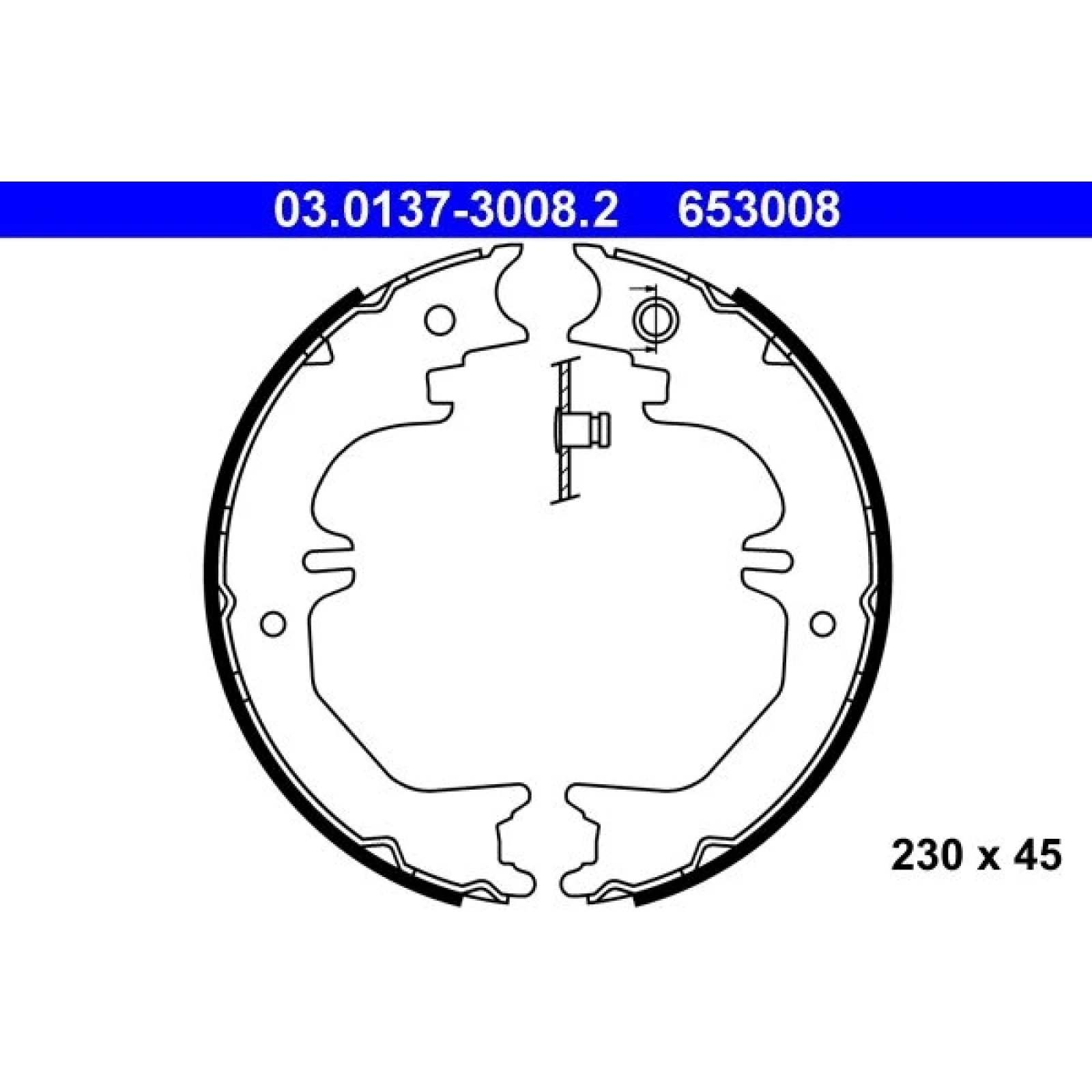 ATE Bremsbacken 03.0137-3008.2