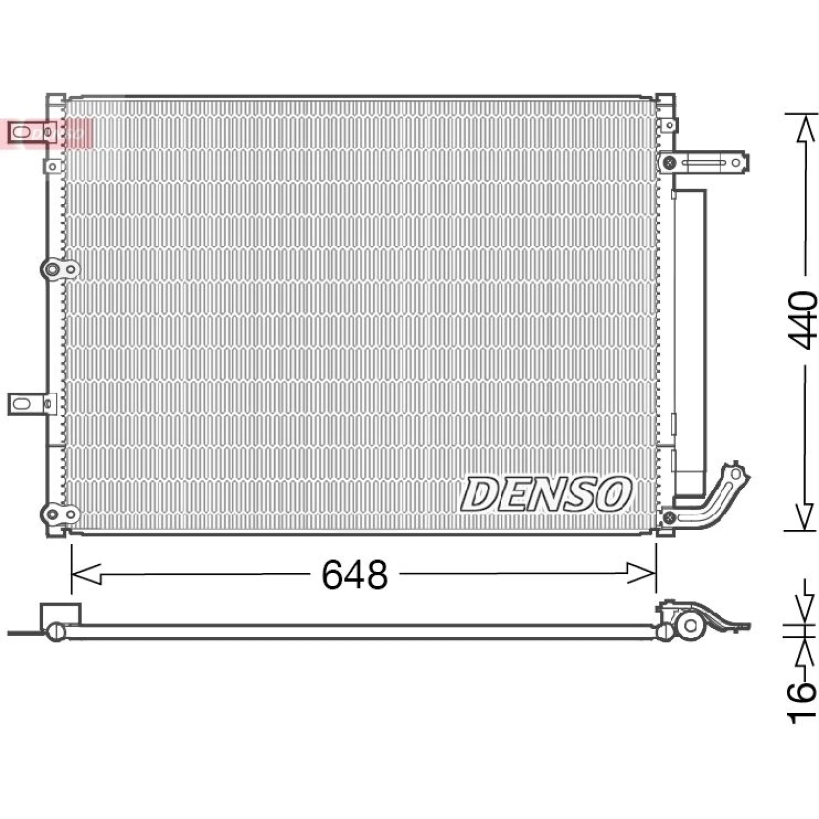 DENSO Klimaanlagenkühler DCN06018