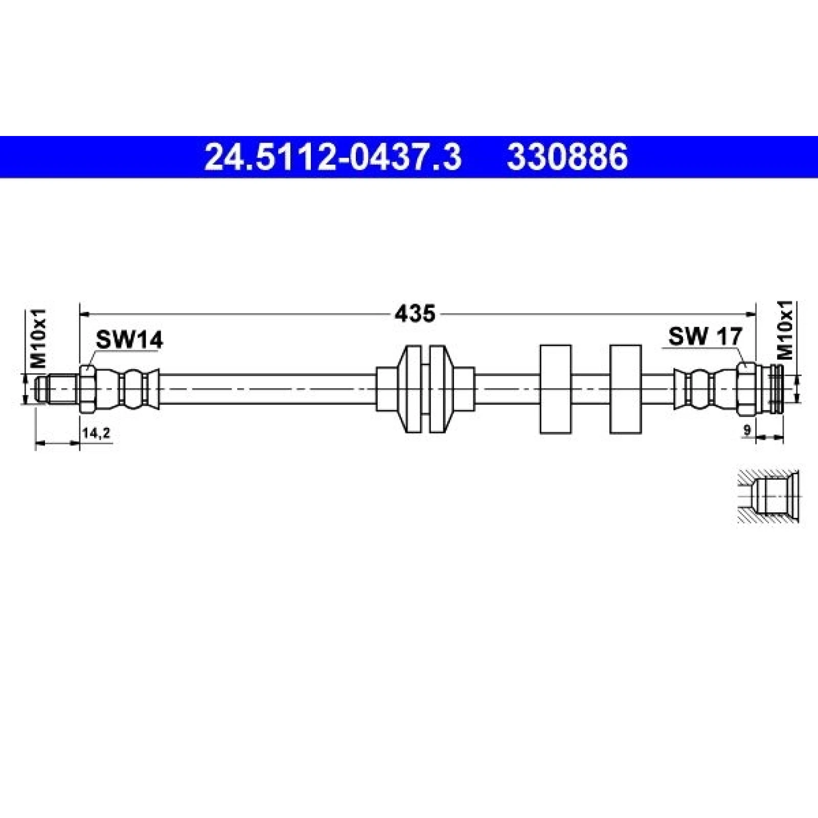 Bremsschlauch 24.5112-0437.3