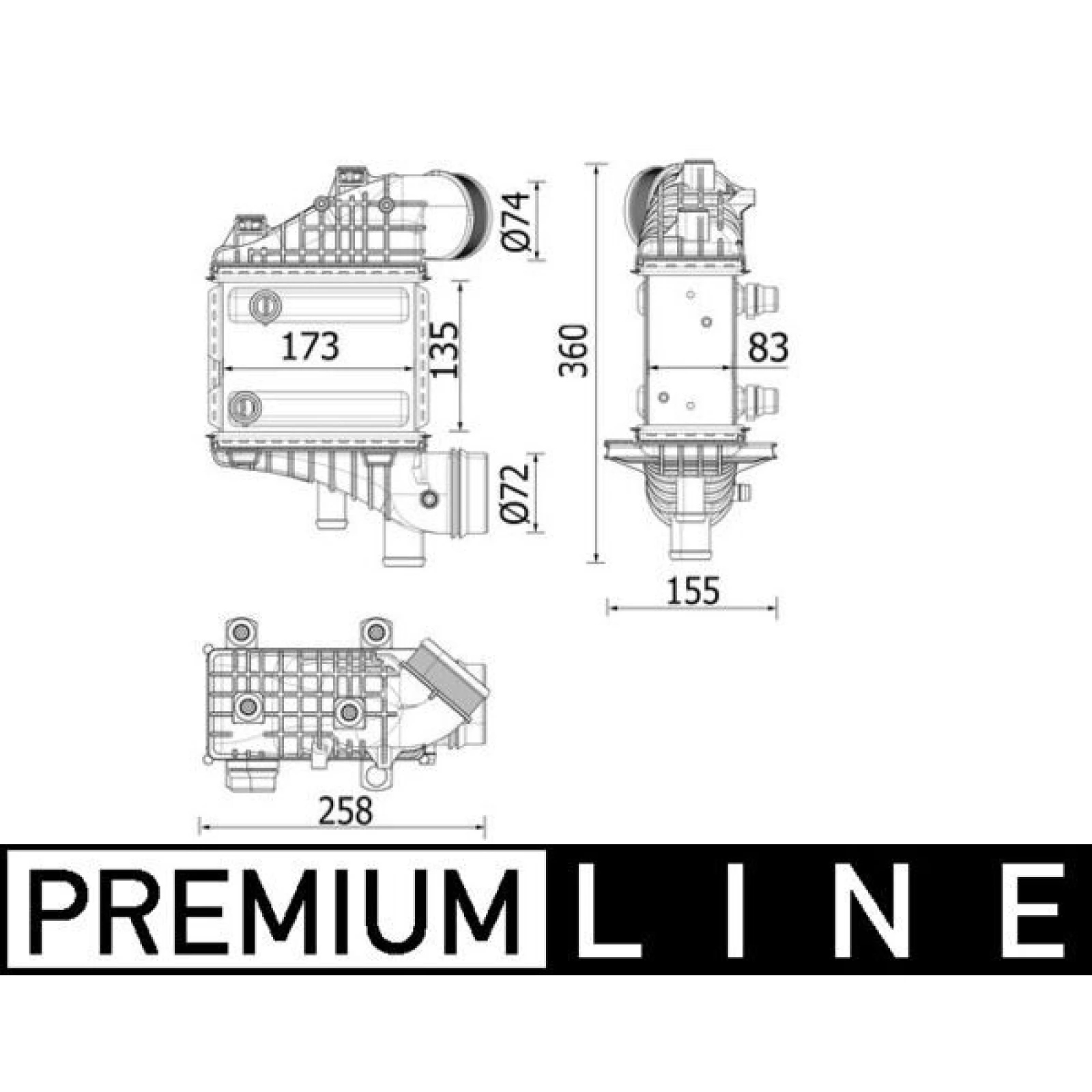 MAHLE Ladeluftkühler CI 552 000P