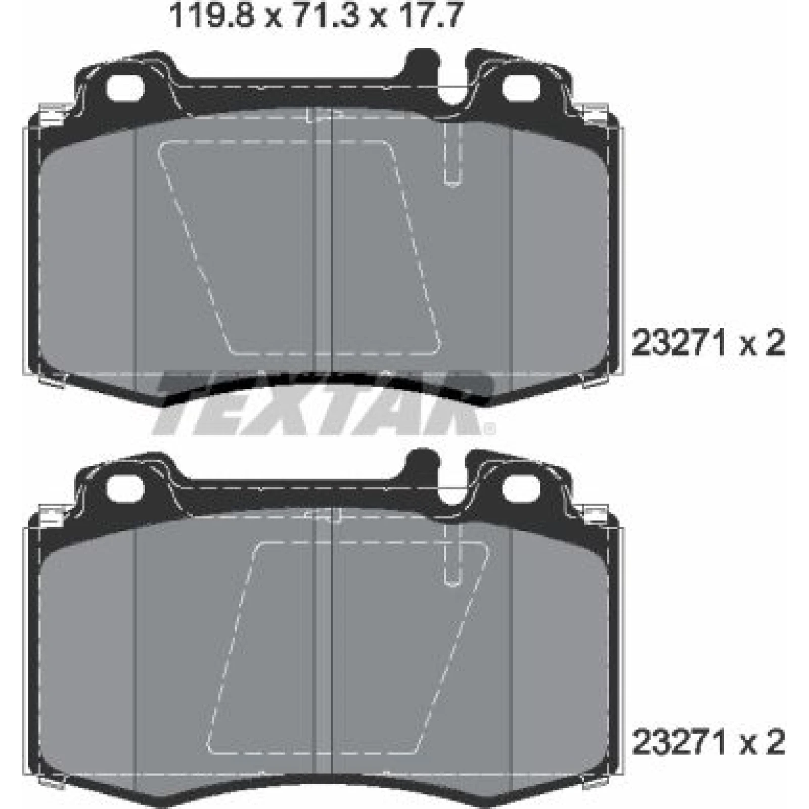 Bremsbelagsatz Db P. W163/W220/R230 98-12 2327102