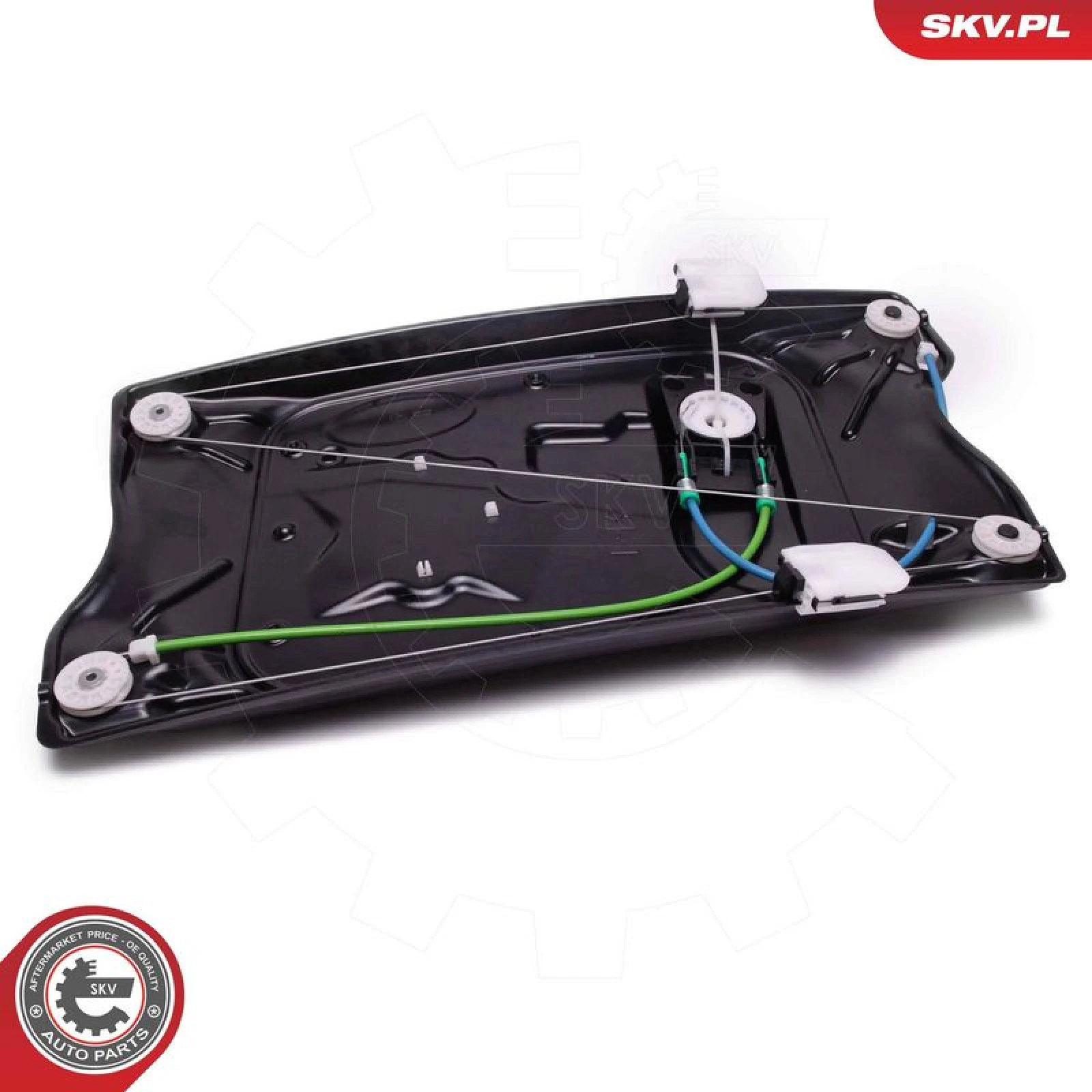 ESEN SKV 51SKV416 Fensterheber vorne rechts, elektrisch, ohne Motor, mit Trägerplatte