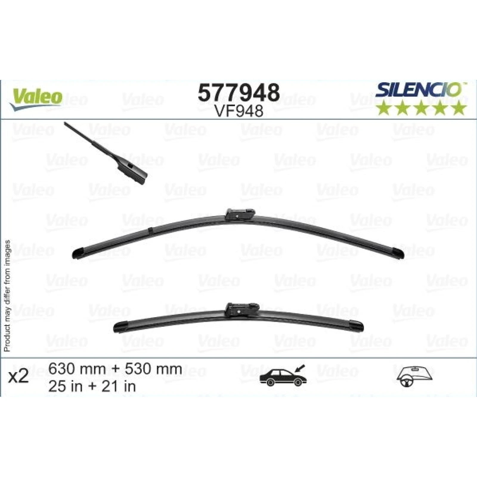 VALEO Silencio Flat Blade Set 577948