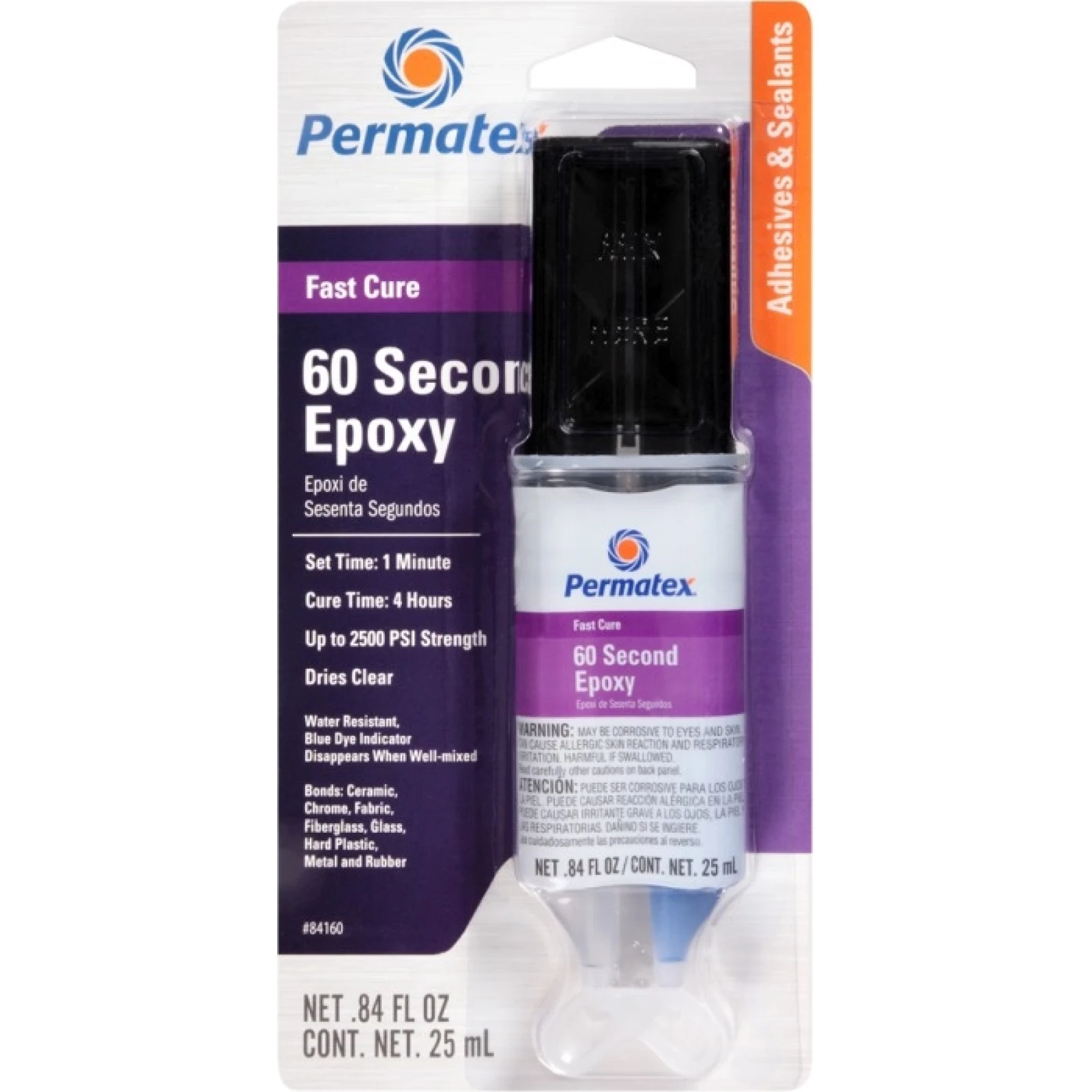 Epoxy-Kleber, Transparent, Schnell Trocknend, 25Ml / Permatex 60-023