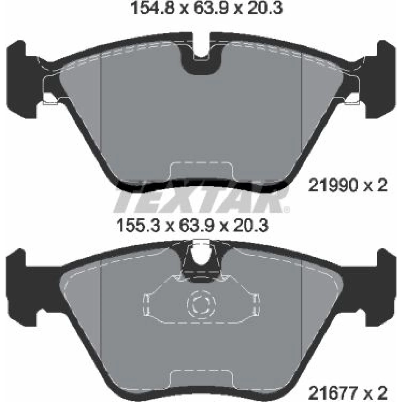 Bremsbelagsatz Bmw P. E39 10/96 2199003