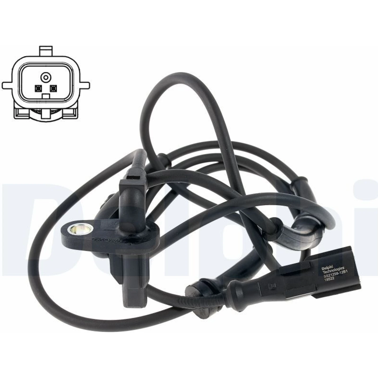 DELPHI Sensor, Raddrehzahl SS21258-12B1