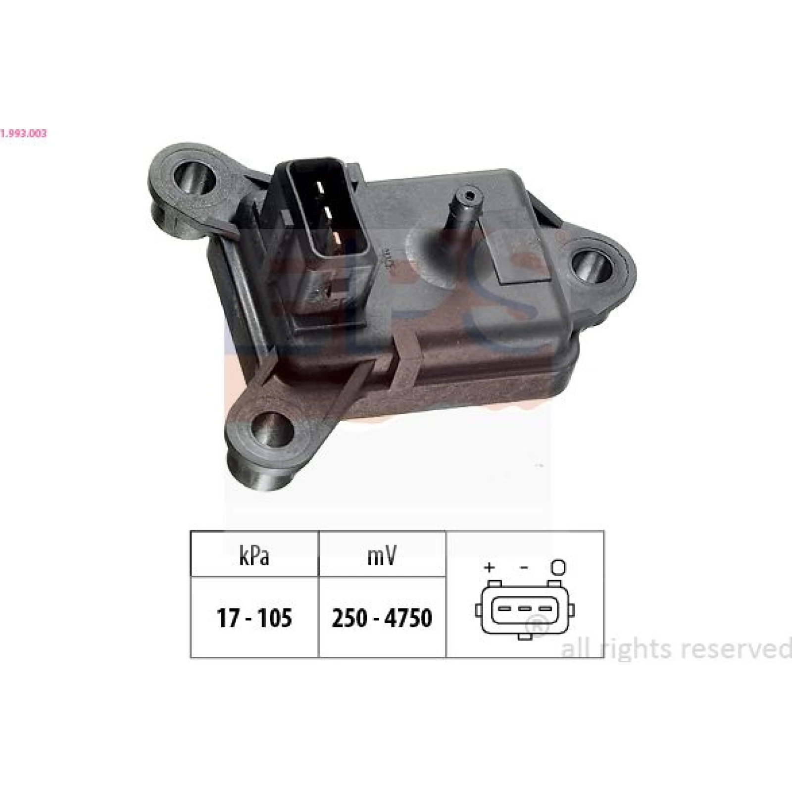 Sensor, Saugrohrdruck 1.993.003