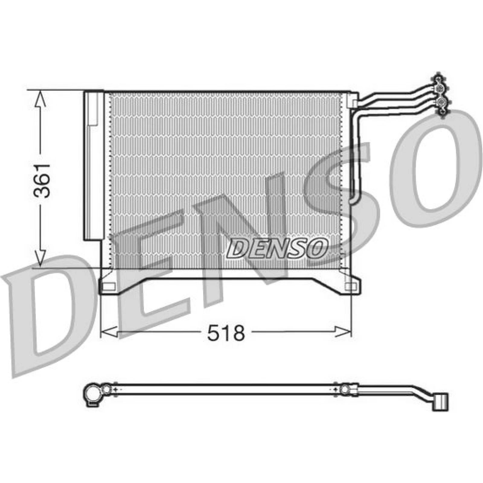 DENSO Klimaanlagenkühler DCN05100