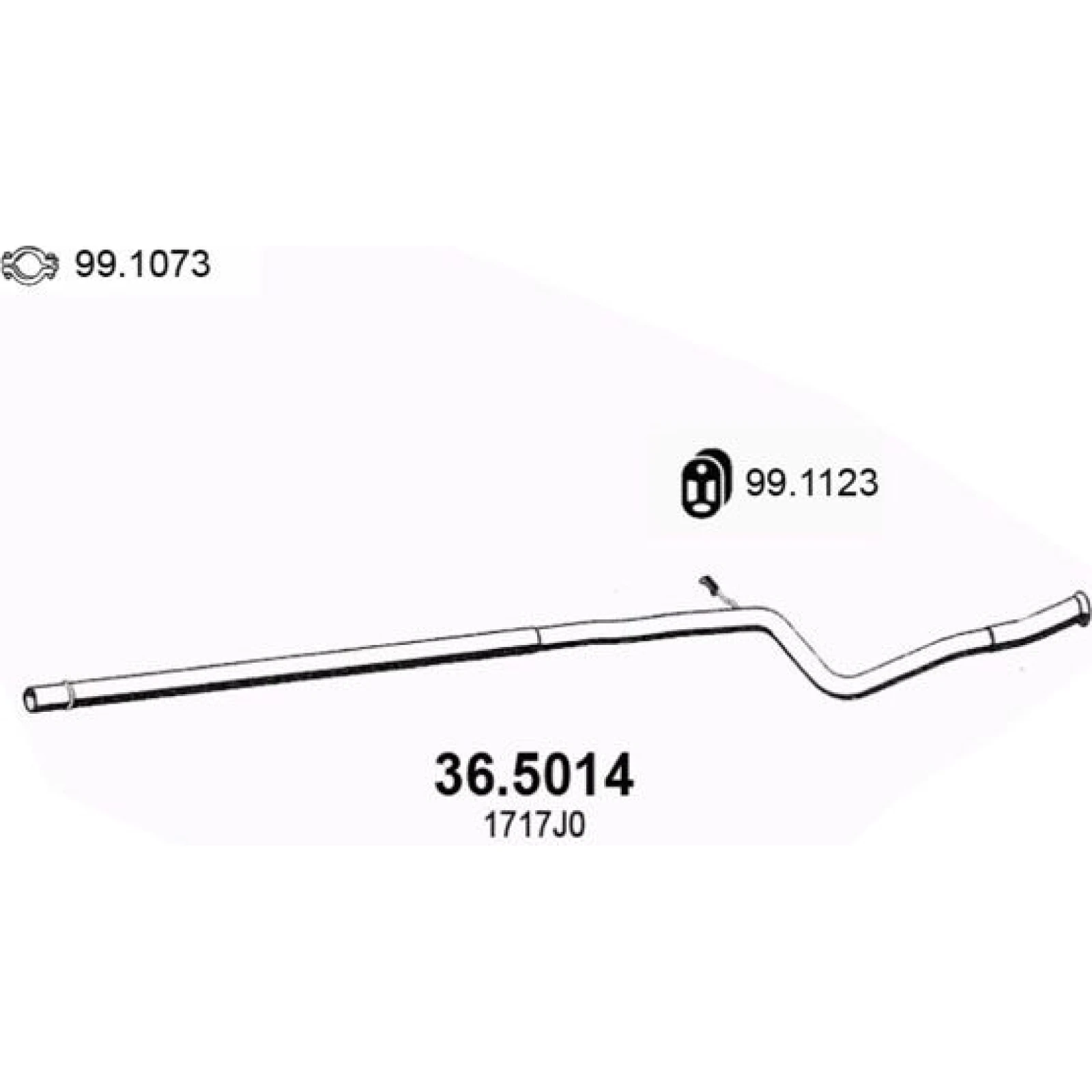 Abgasrohr 36.5014