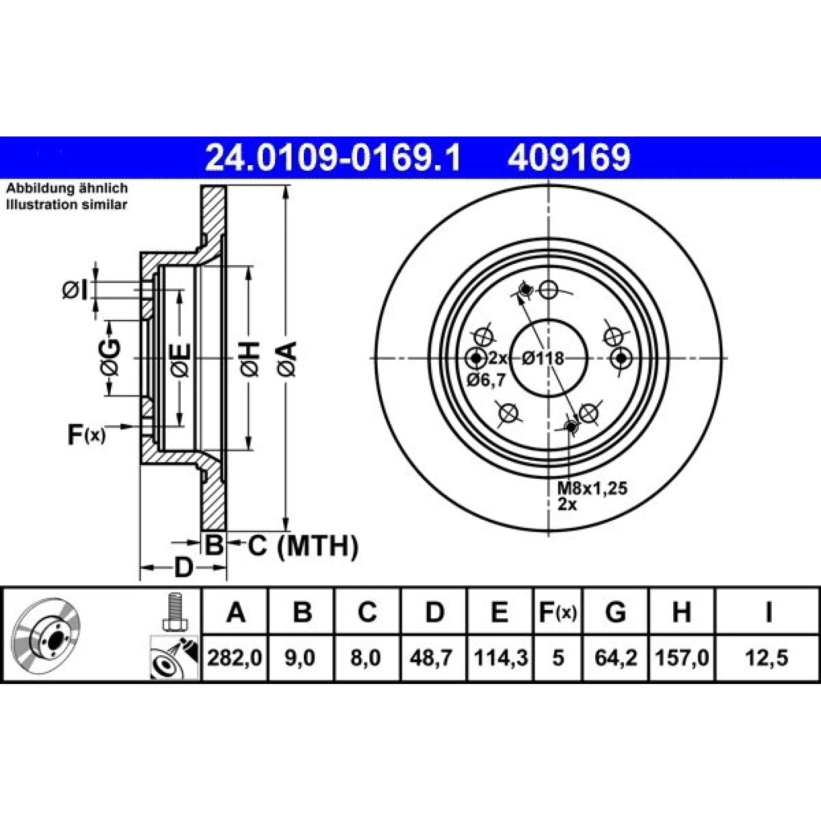 Bremsscheibe 24.0109-0169.1