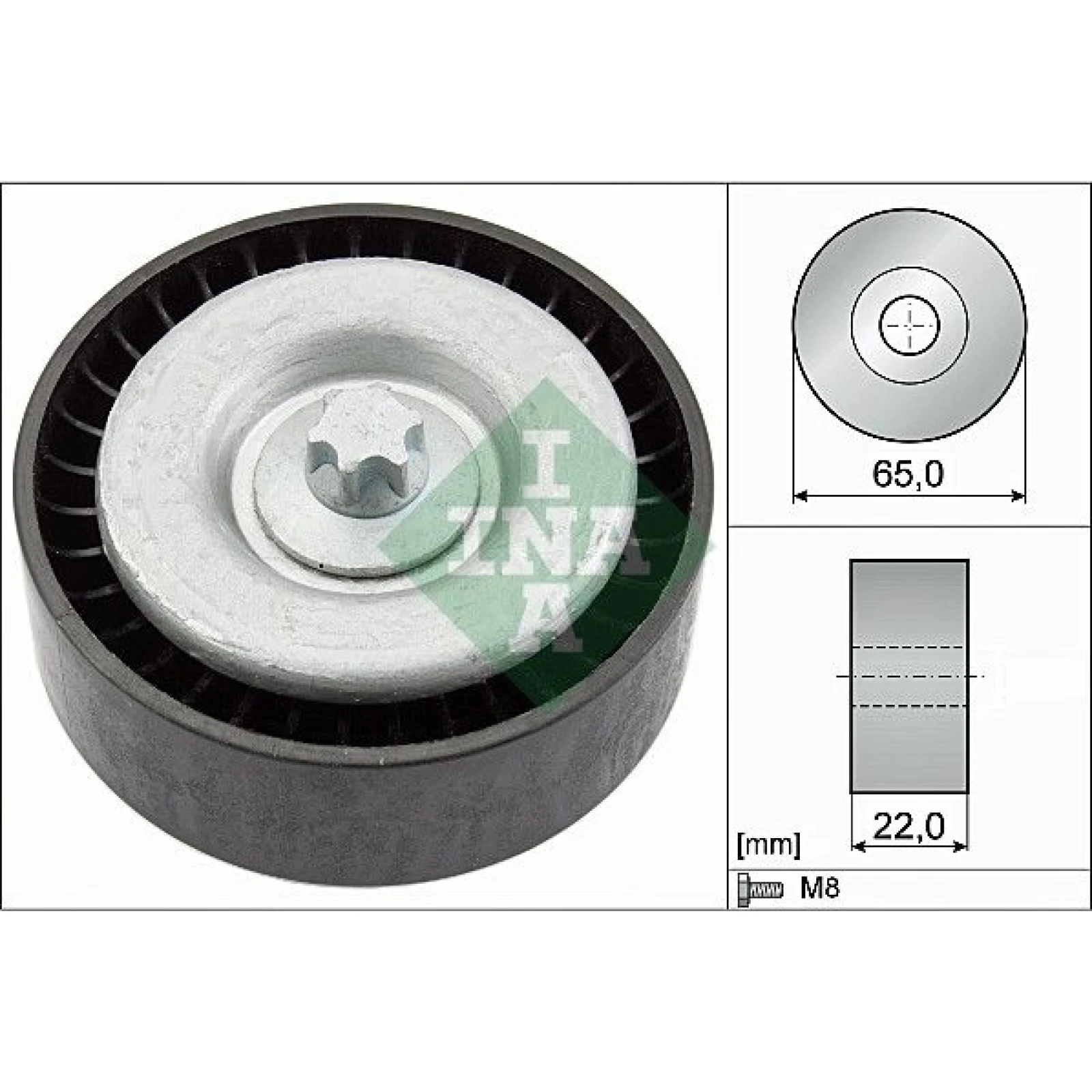 Umlenk-/Führungsrolle, Keilrippenriemen 532 0667 10