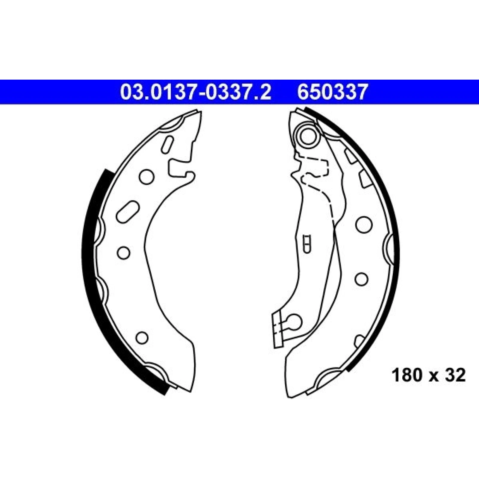 Bremsbackensatz 03.0137-0337.2