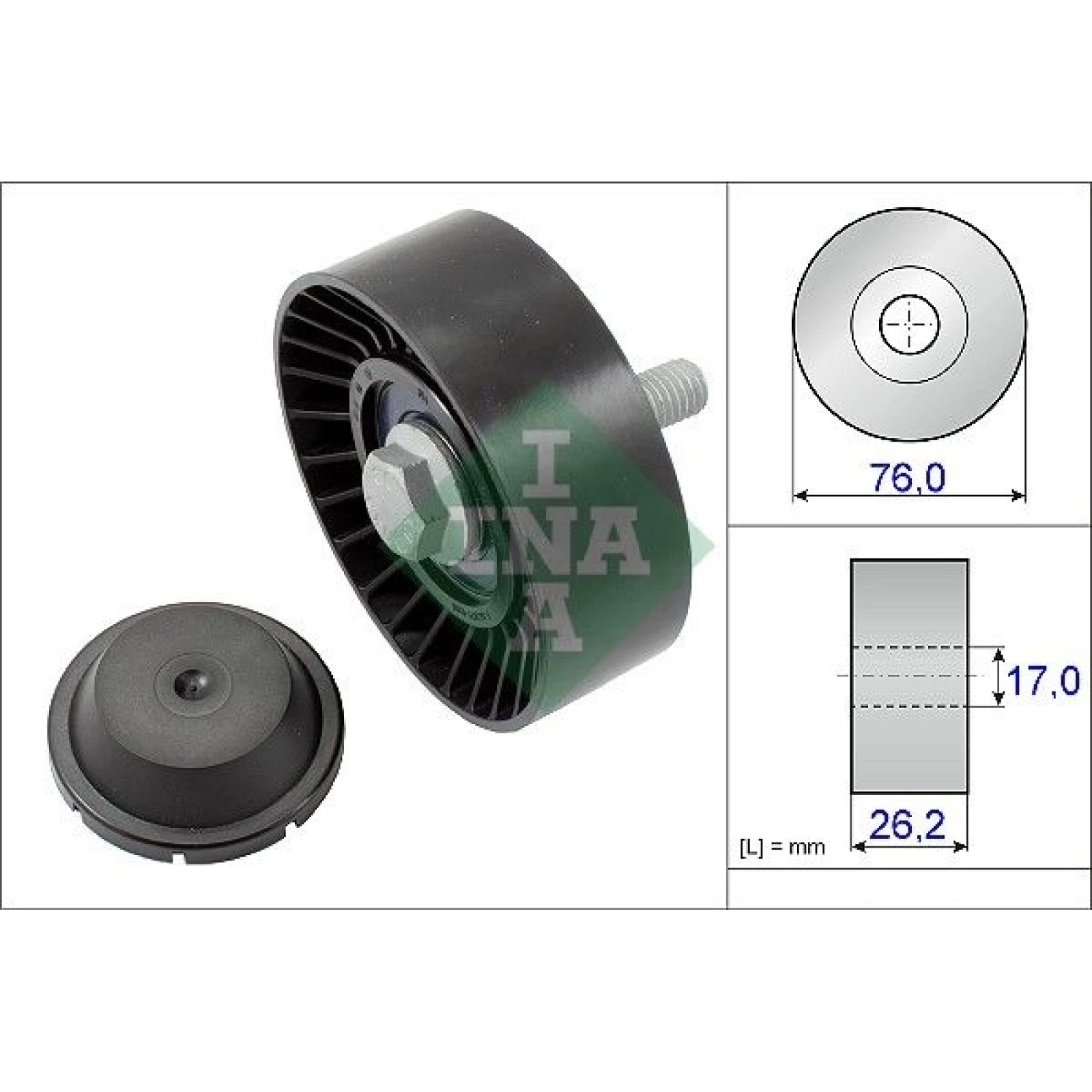 Umlenk-/Führungsrolle, Keilrippenriemen 532 0632 10