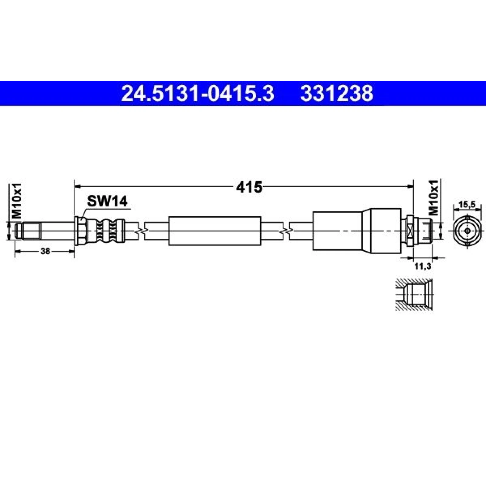 Bremsschlauch 24.5131-0415.3
