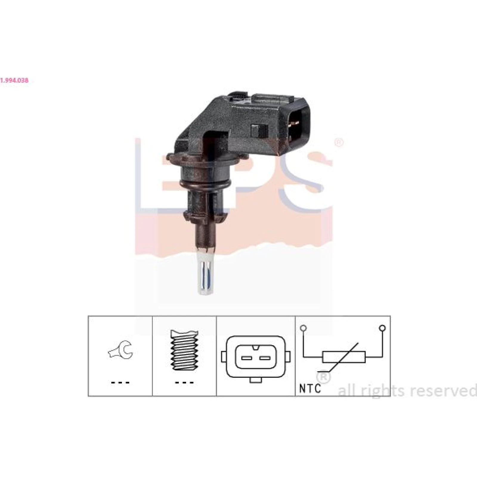 Sensor, Ansauglufttemperatur 1.994.038