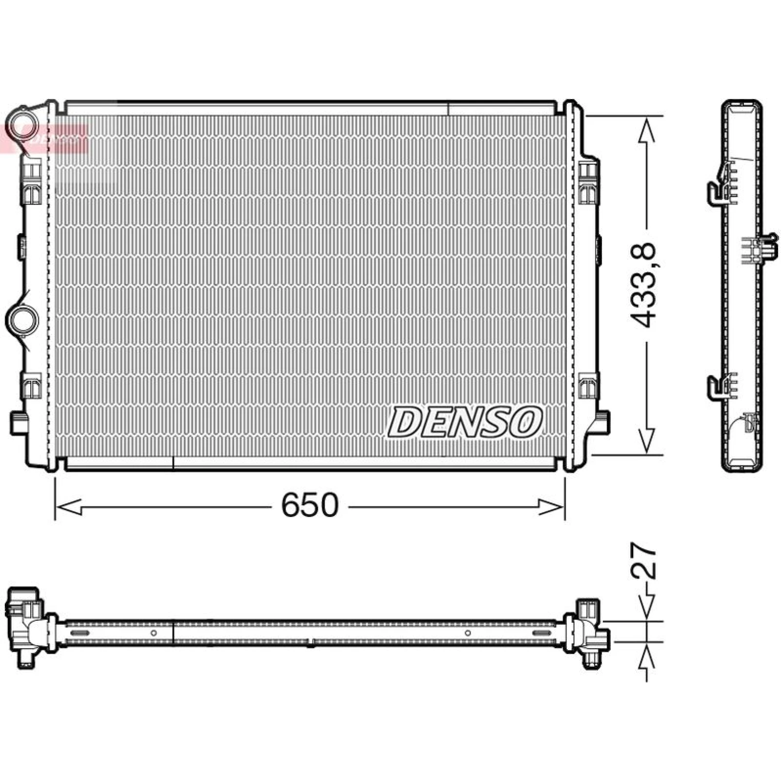 DENSO Kühler, Motorkühlung DRM02044