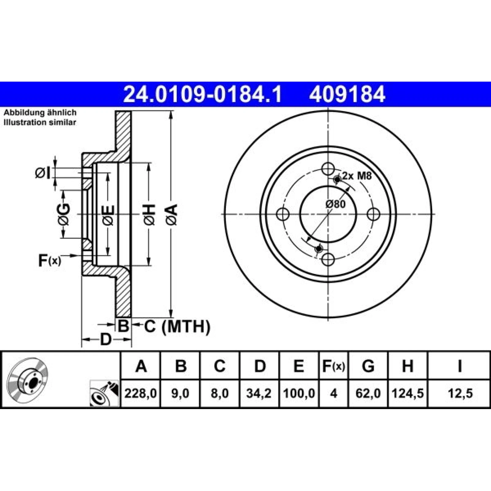 Bremsscheibe 24.0109-0184.1