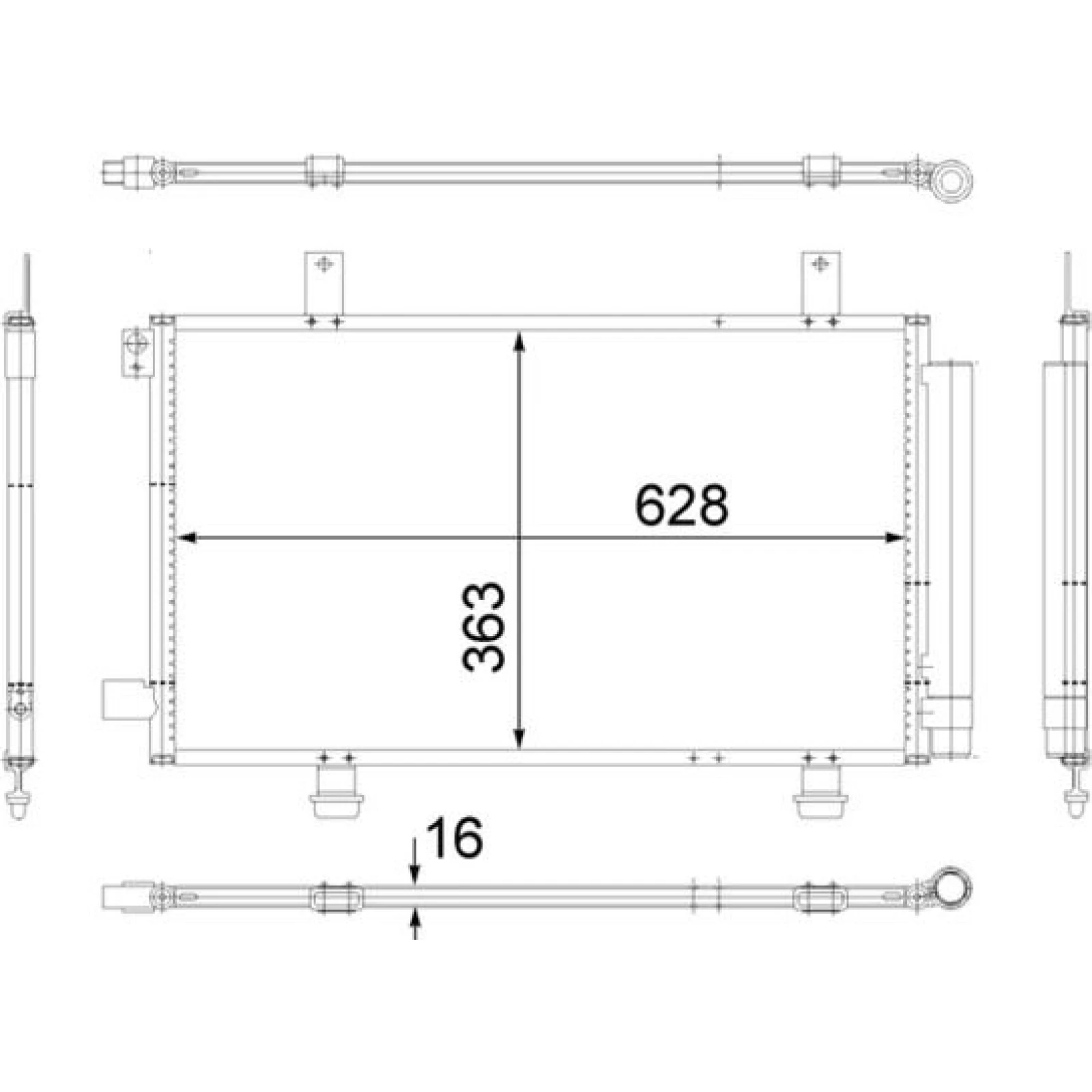 Kondensator, Klimaanlage AC 556 000S