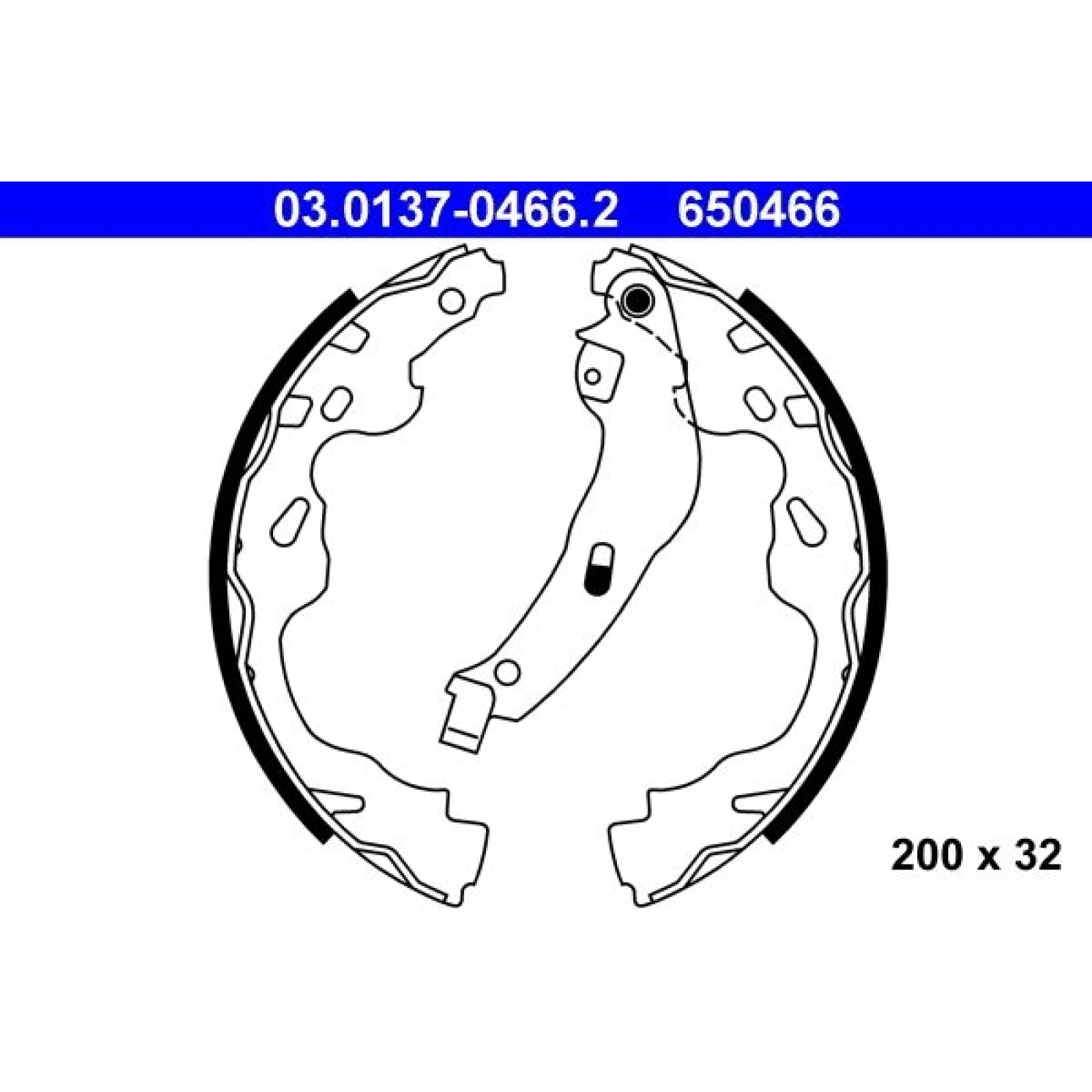 Bremsbackensatz 03.0137-0466.2