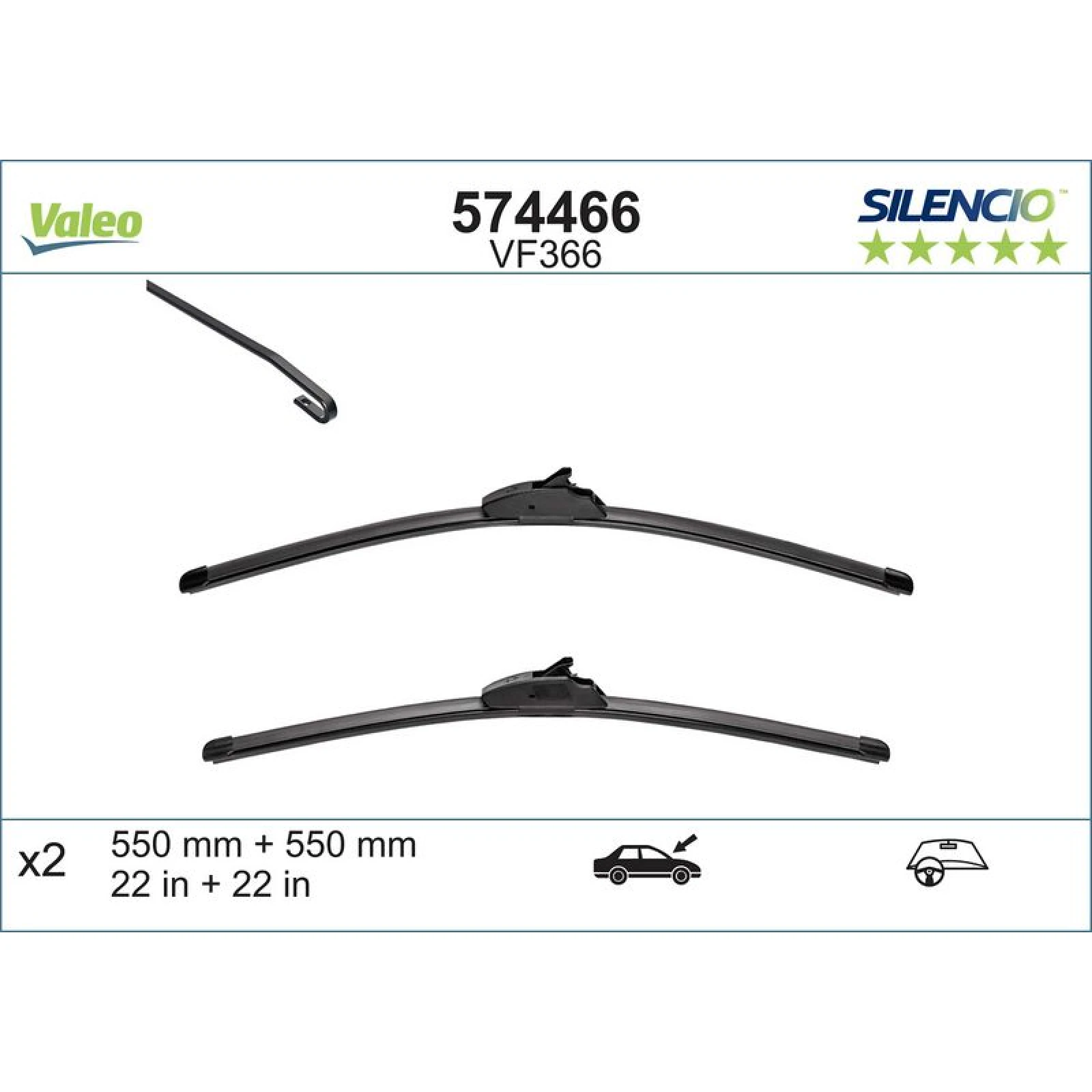 VM366 VALEO Silencio X.TRM Wischer 574466