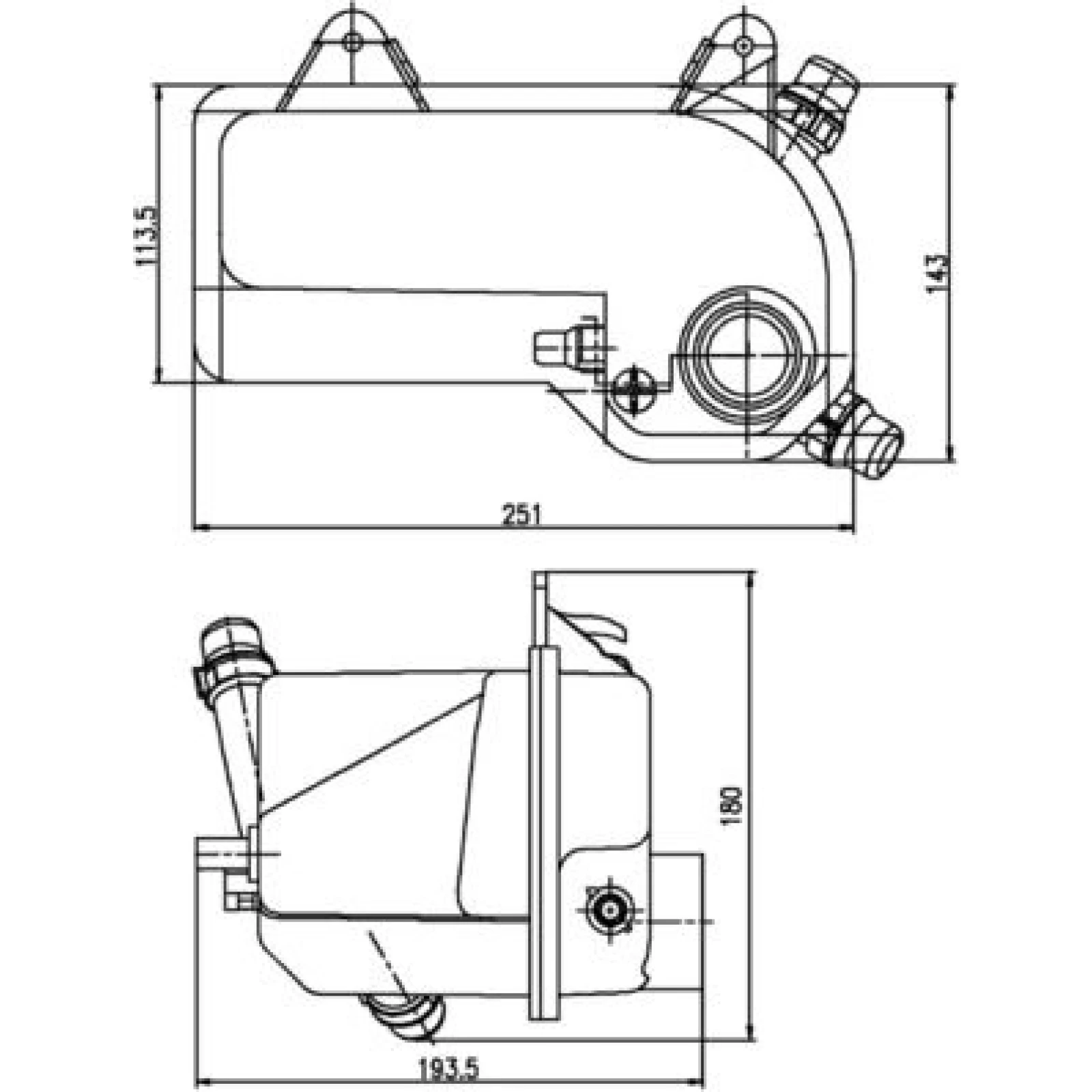 Ausgleichsbehälter, Kühlmittel CRT 204 000S