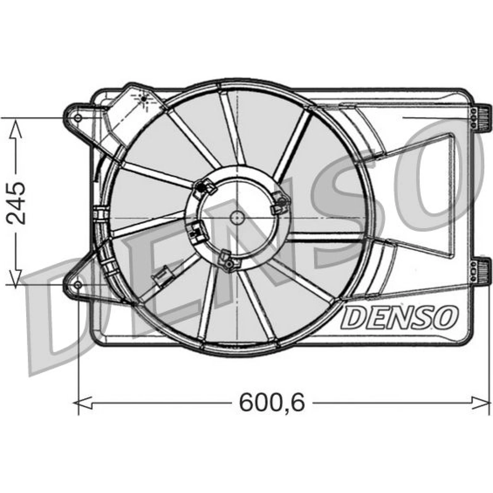DENSO Kühlerlüfter DER09305