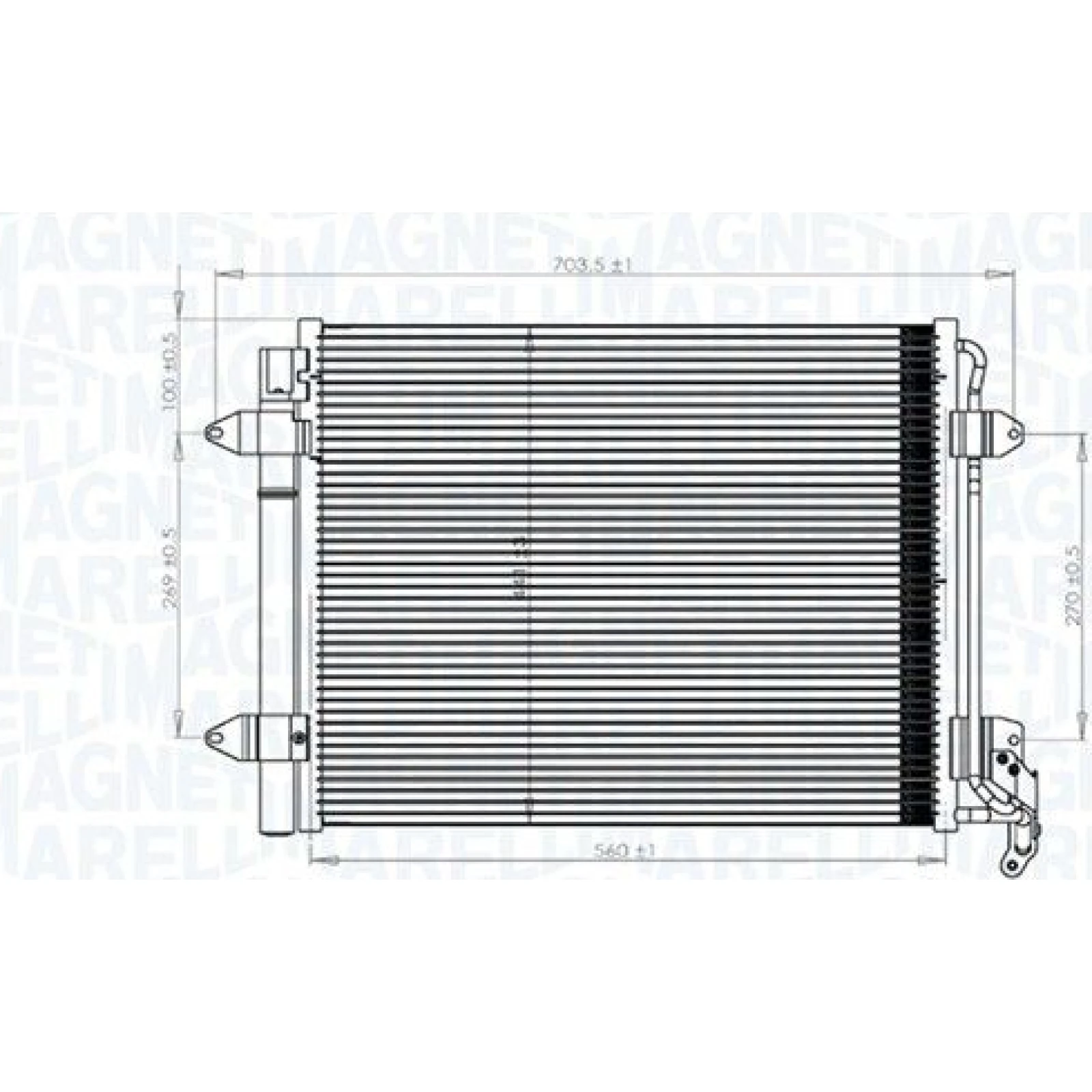 KONDENSATOR, KLIMAANLAGE BC833