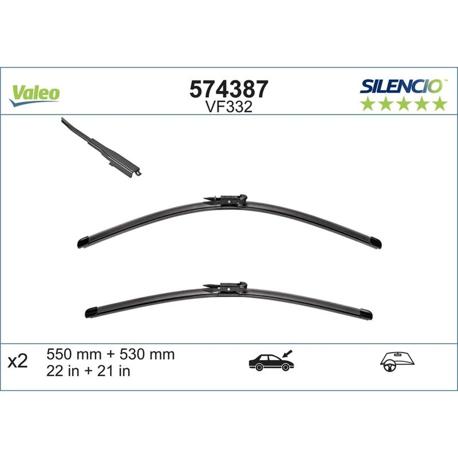 VM332 VALEO Silencio X.TRM Wischer 574387