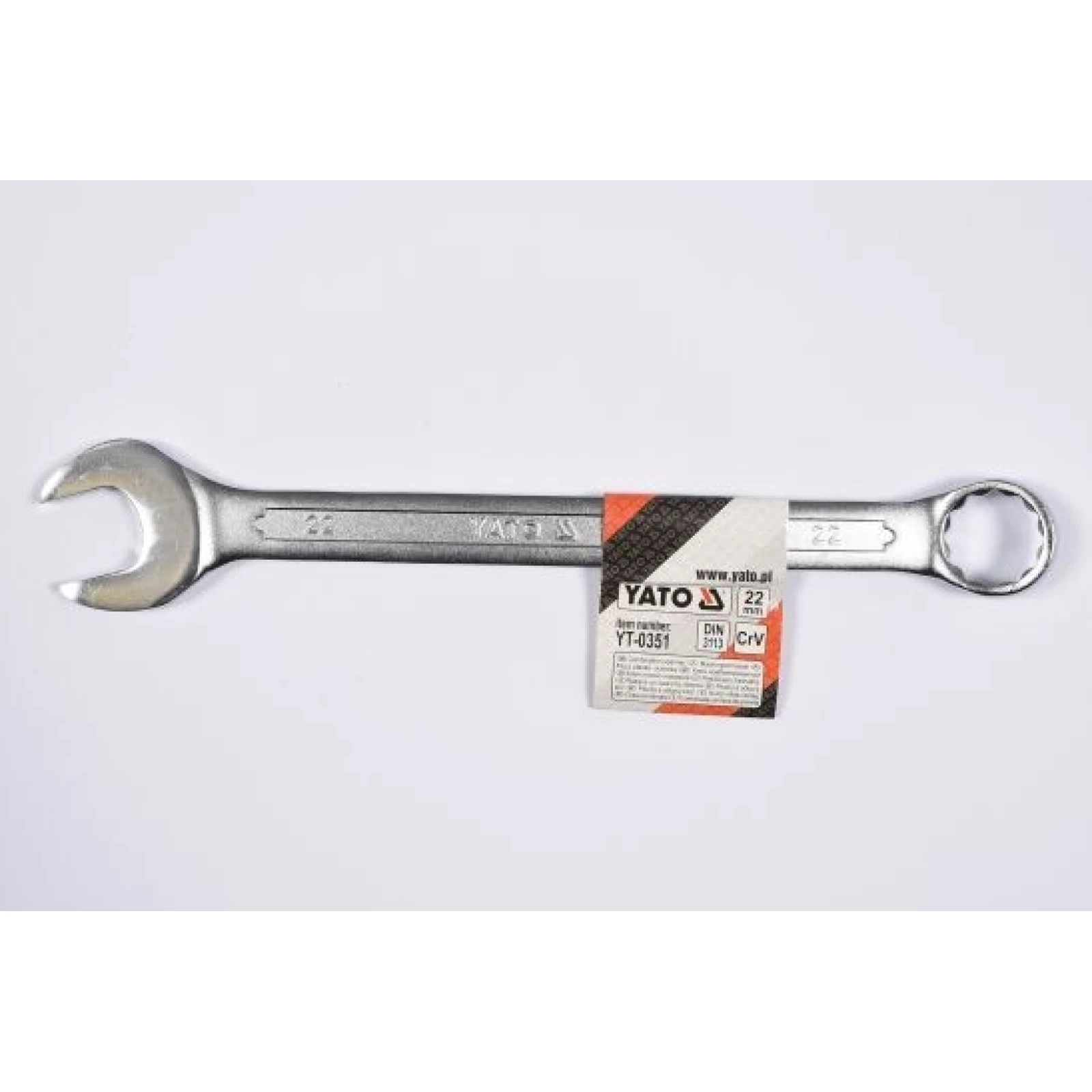 Maulringschlüssel 22mm Polierte K÷Pfe YT-0351