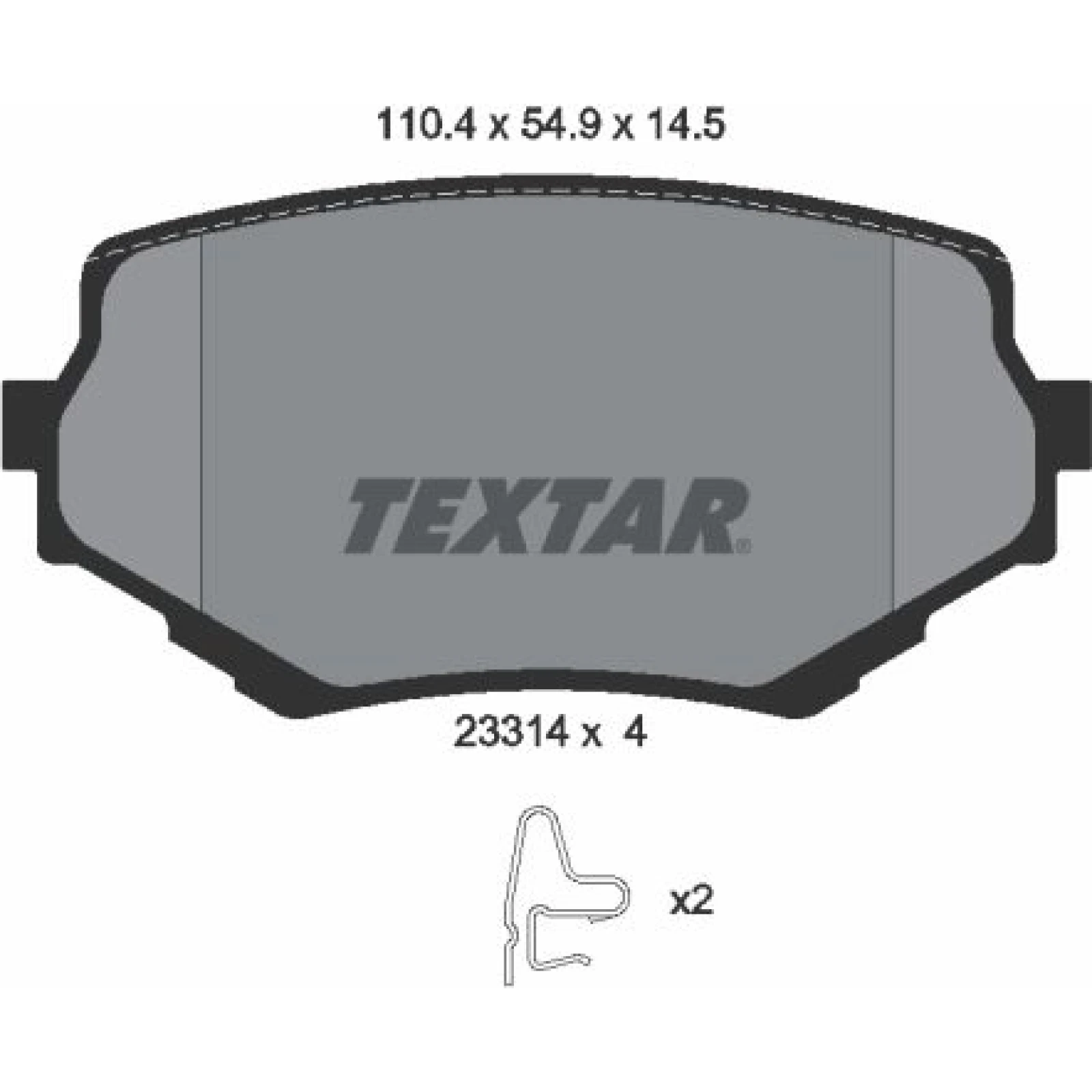 Bremsbelagsatz Suzuki P. Vitara -98/Grand Vitara 98 2331401