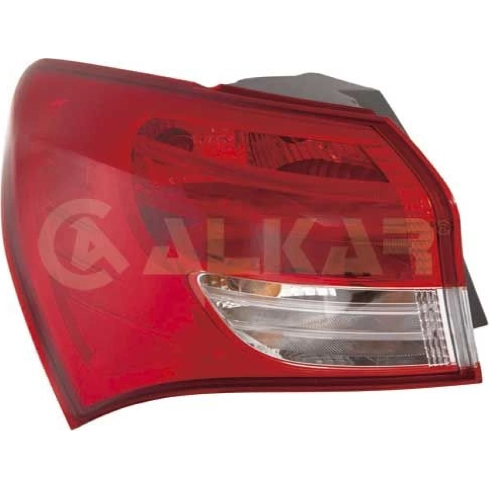 Heckleuchte A L O K-PLATTE ROT/WEISS 3148,640,1