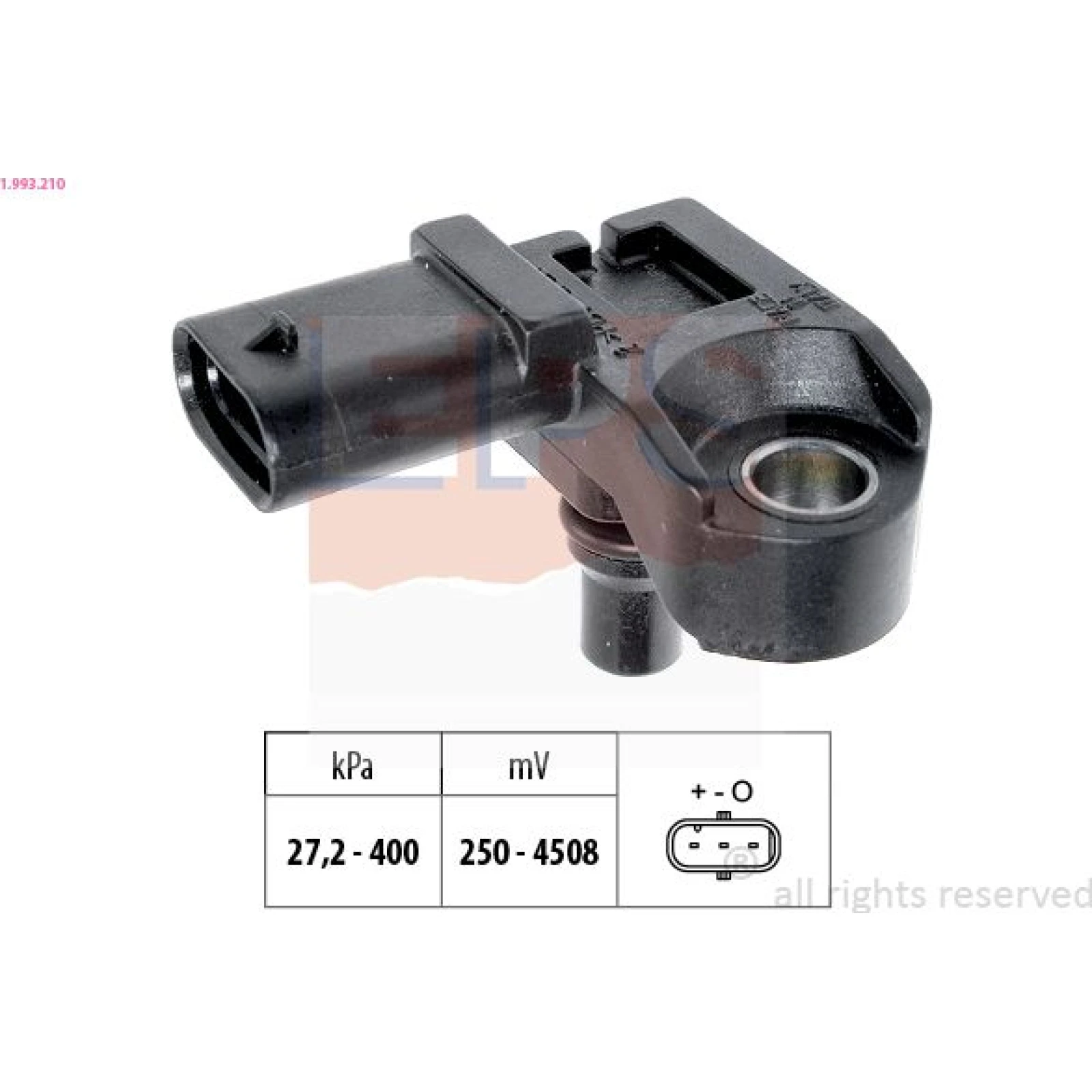 Sensor, Abgasdruck 1.993.210
