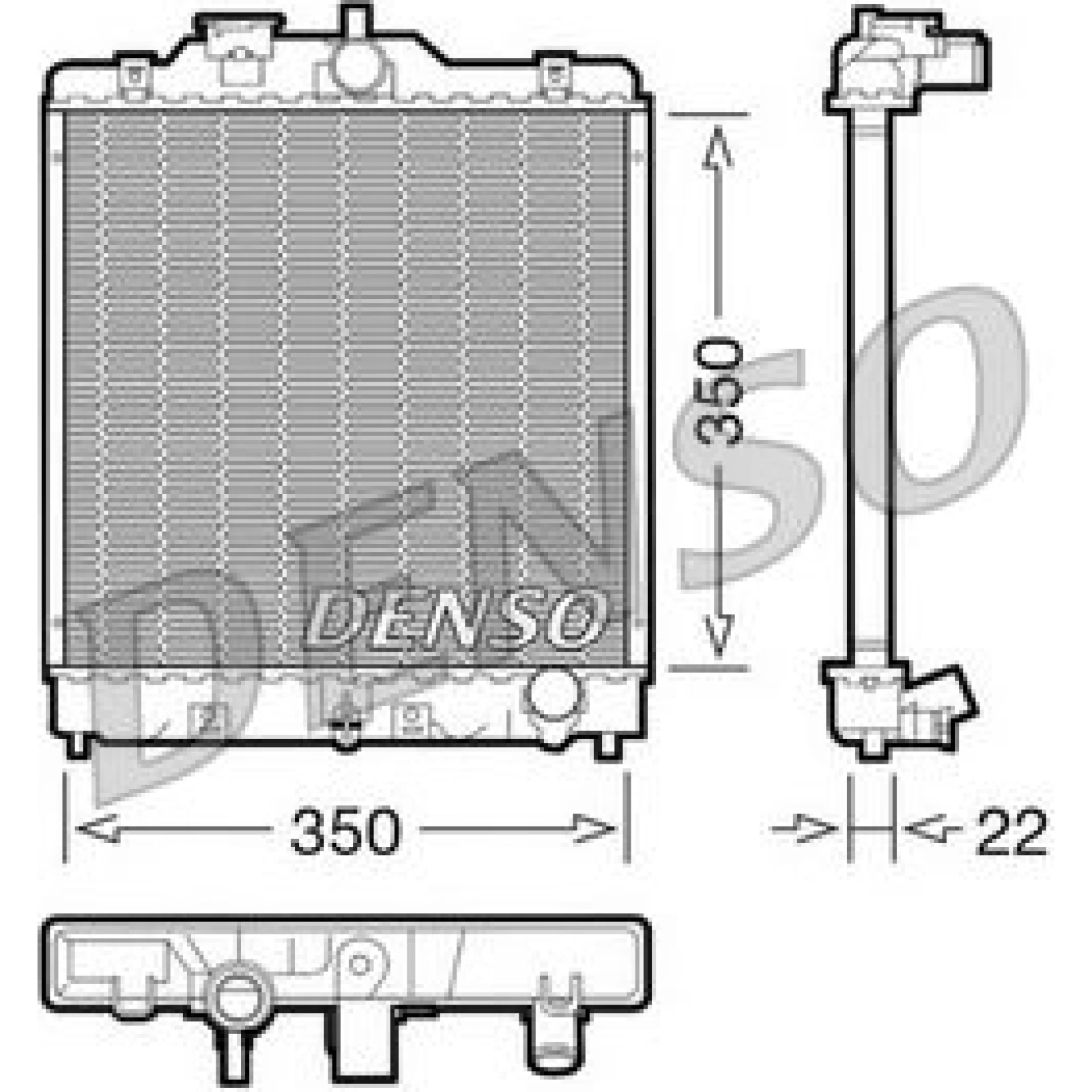 DENSO Motorkühler DRM40003