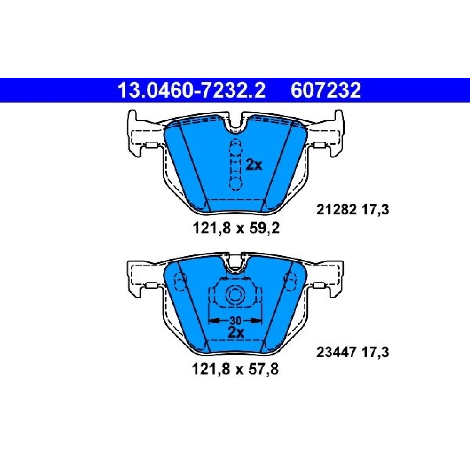 Bremsbelagsatz Bmw T. E70/E71 X5/X6 08 13.0460-7232.2