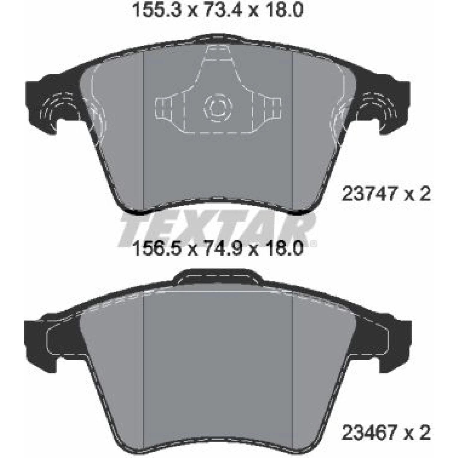 Bremsbelagsatz Vw P. T5 03 2374702
