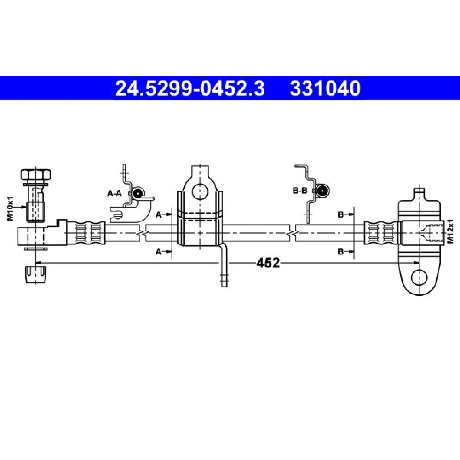 Bremsschlauch 24.5299-0452.3