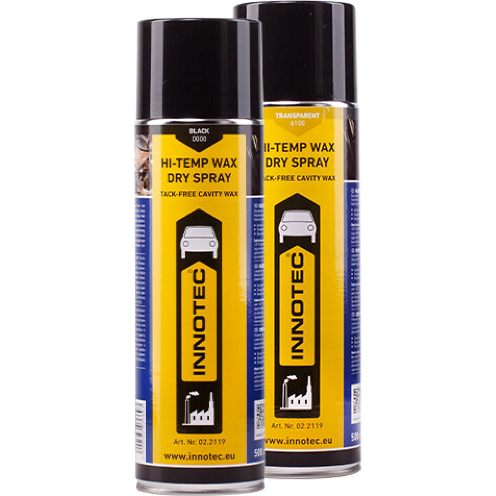 Innotec Hi-Temp Wax Dry Spray Unterboden- & Hohlraumkonservierung Schwarz 500 ml Spraydose 1360-5