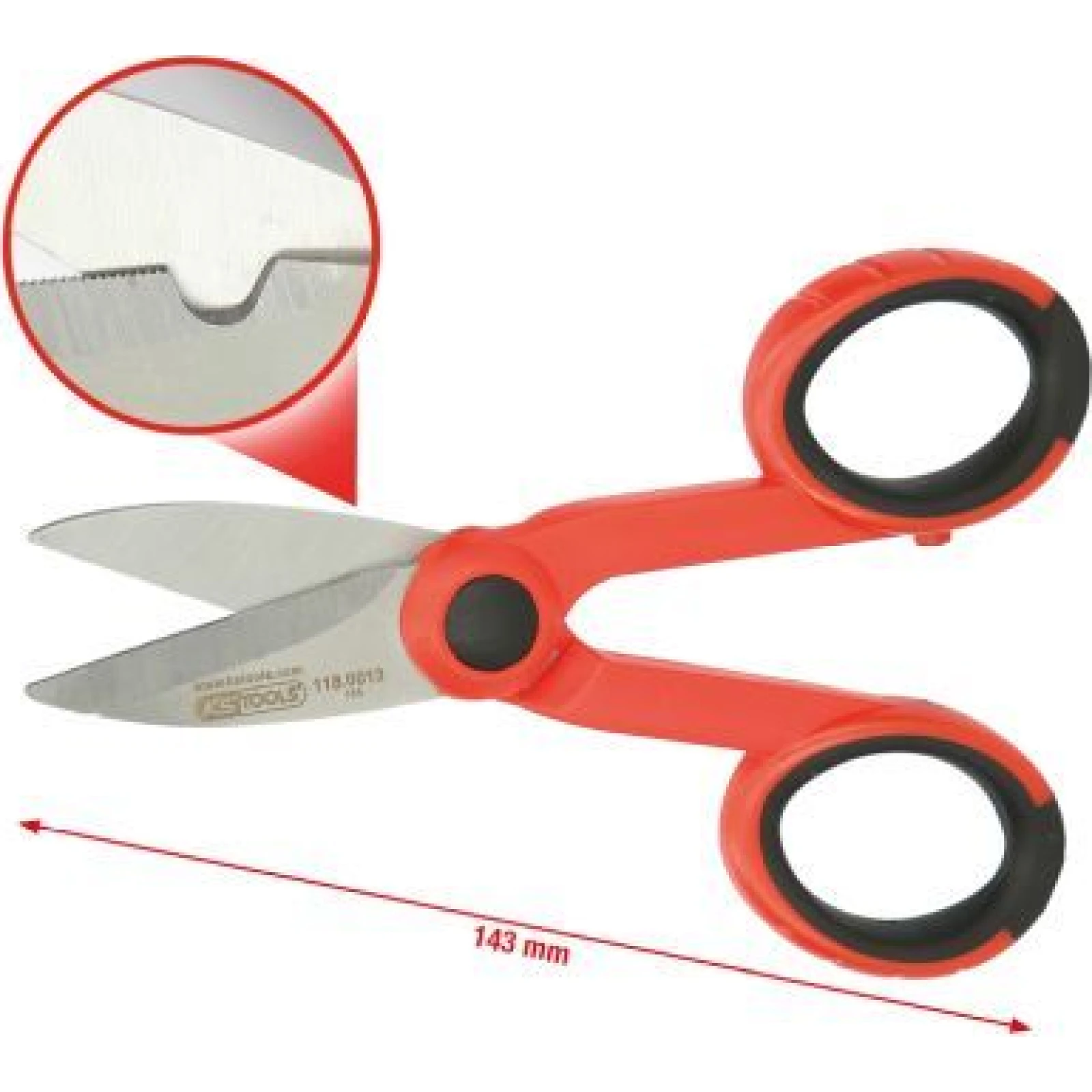 KS TOOLS Universalschere, 143 mm 118.0013