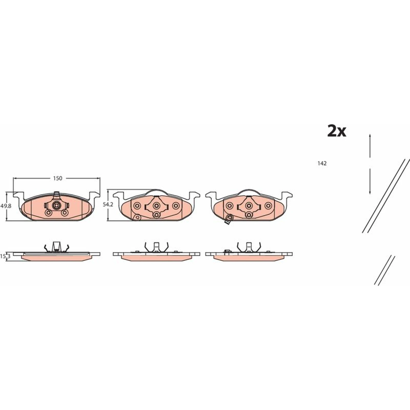 Bremsklötze GDB2514