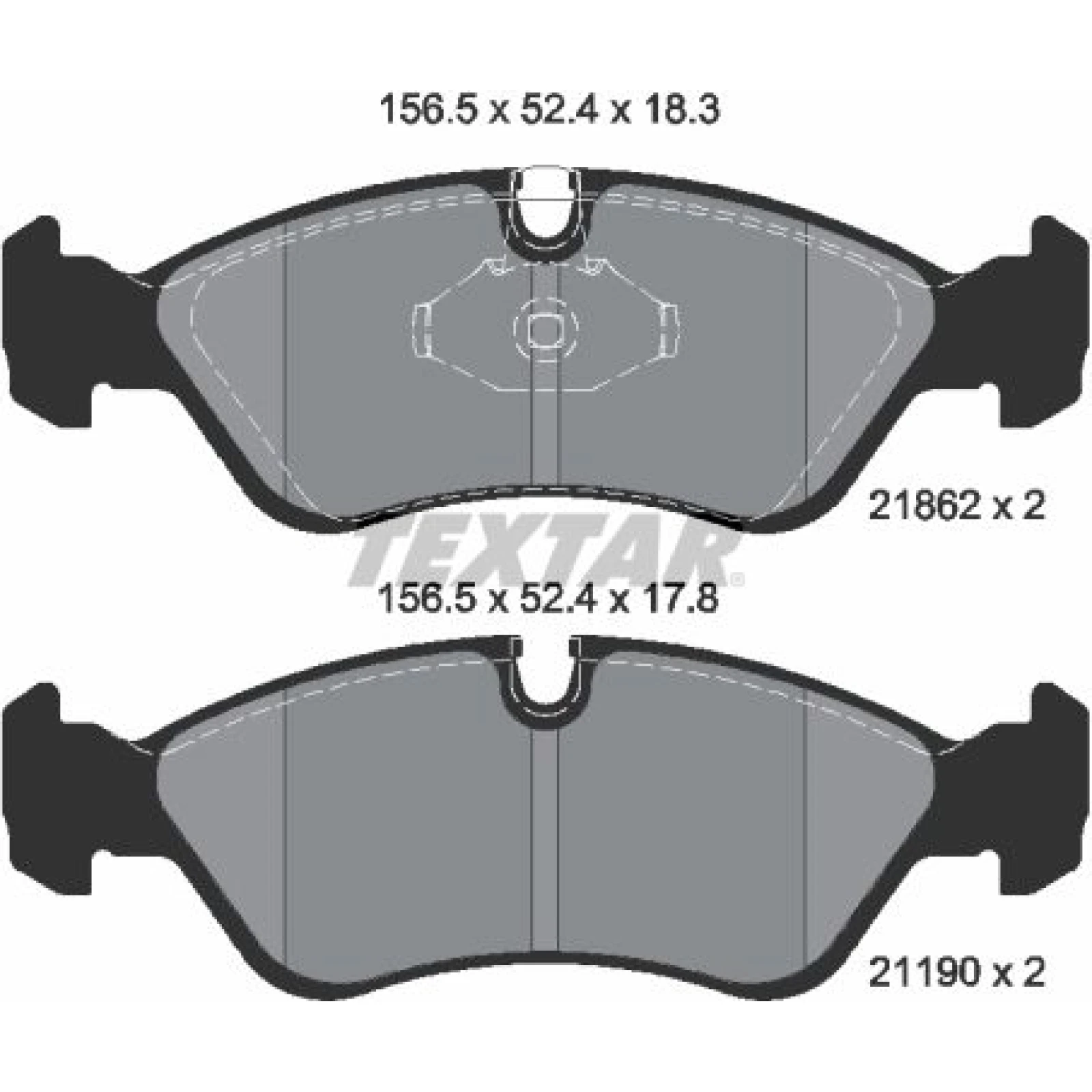 Bremsbelagsatz Opel P. Astra F/Ve 2186201