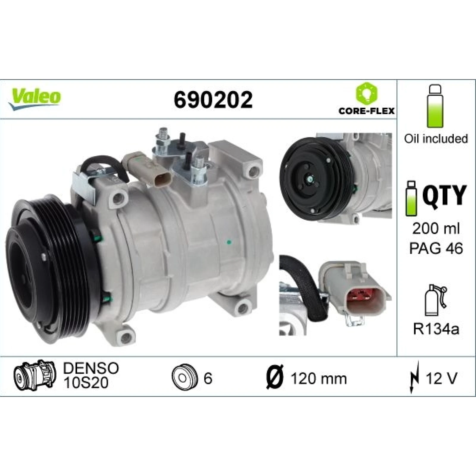 KOMPRESSOR, KLIMAANLAGE VAL690202