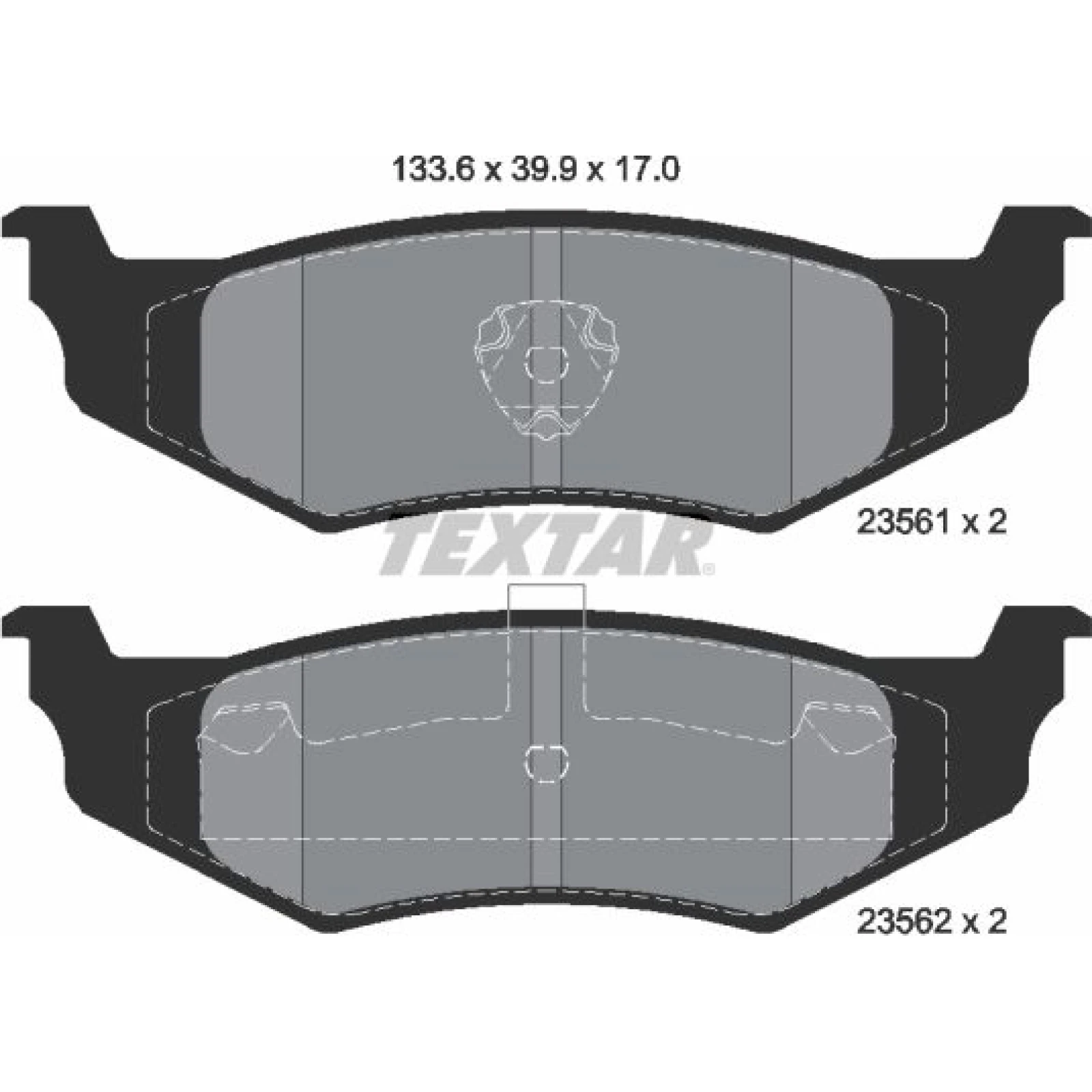 Bremsbelagsatz Chrysler T. Cruiser/Neon/300M 2356102