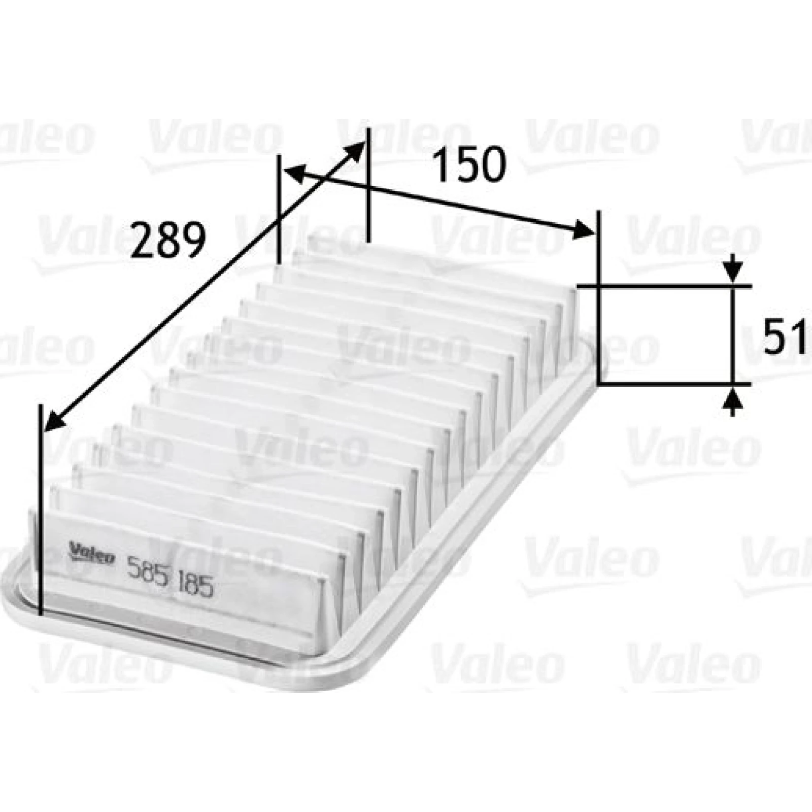 Valeo Luftfilter 585185