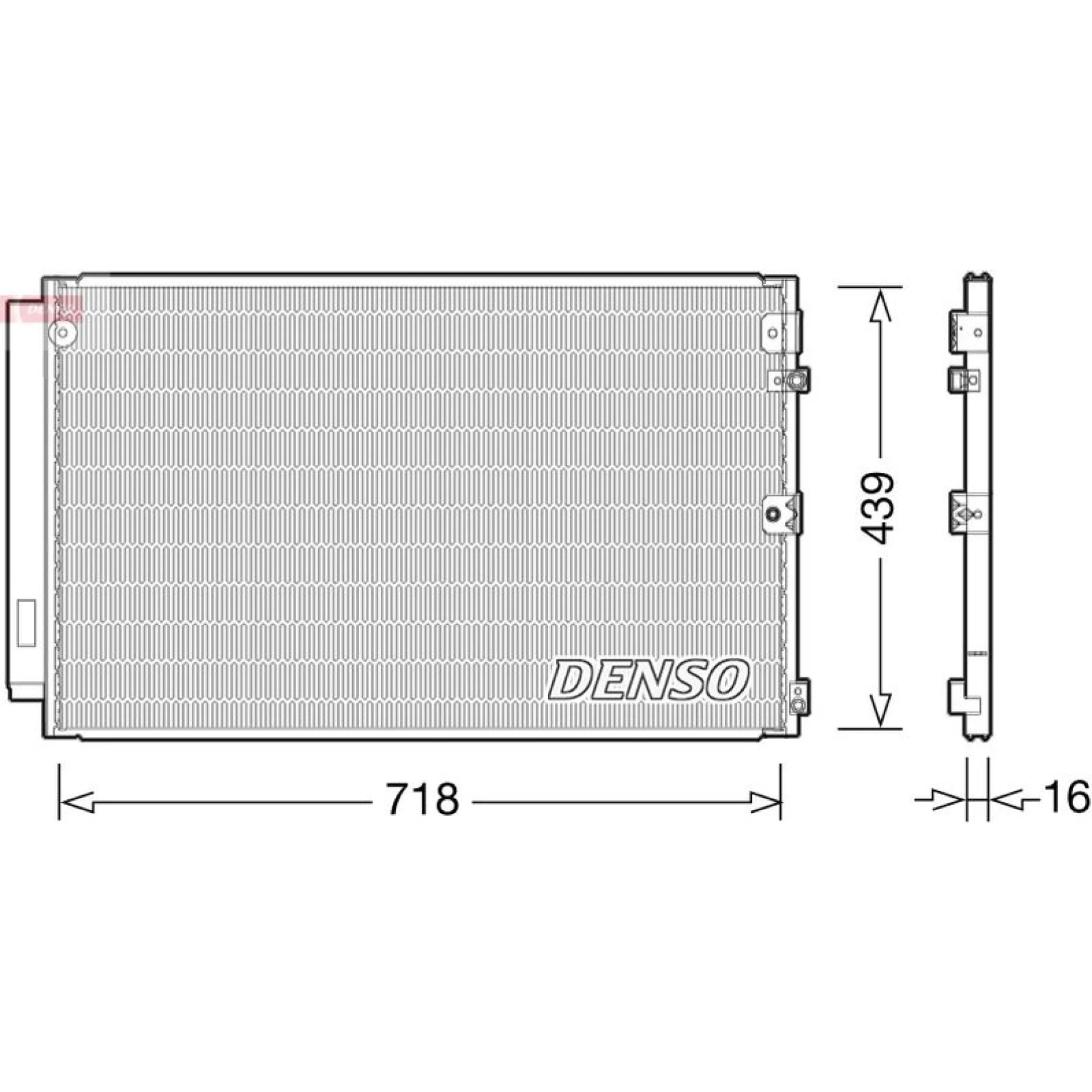 DENSO Klimaanlagenkühler DCN06009