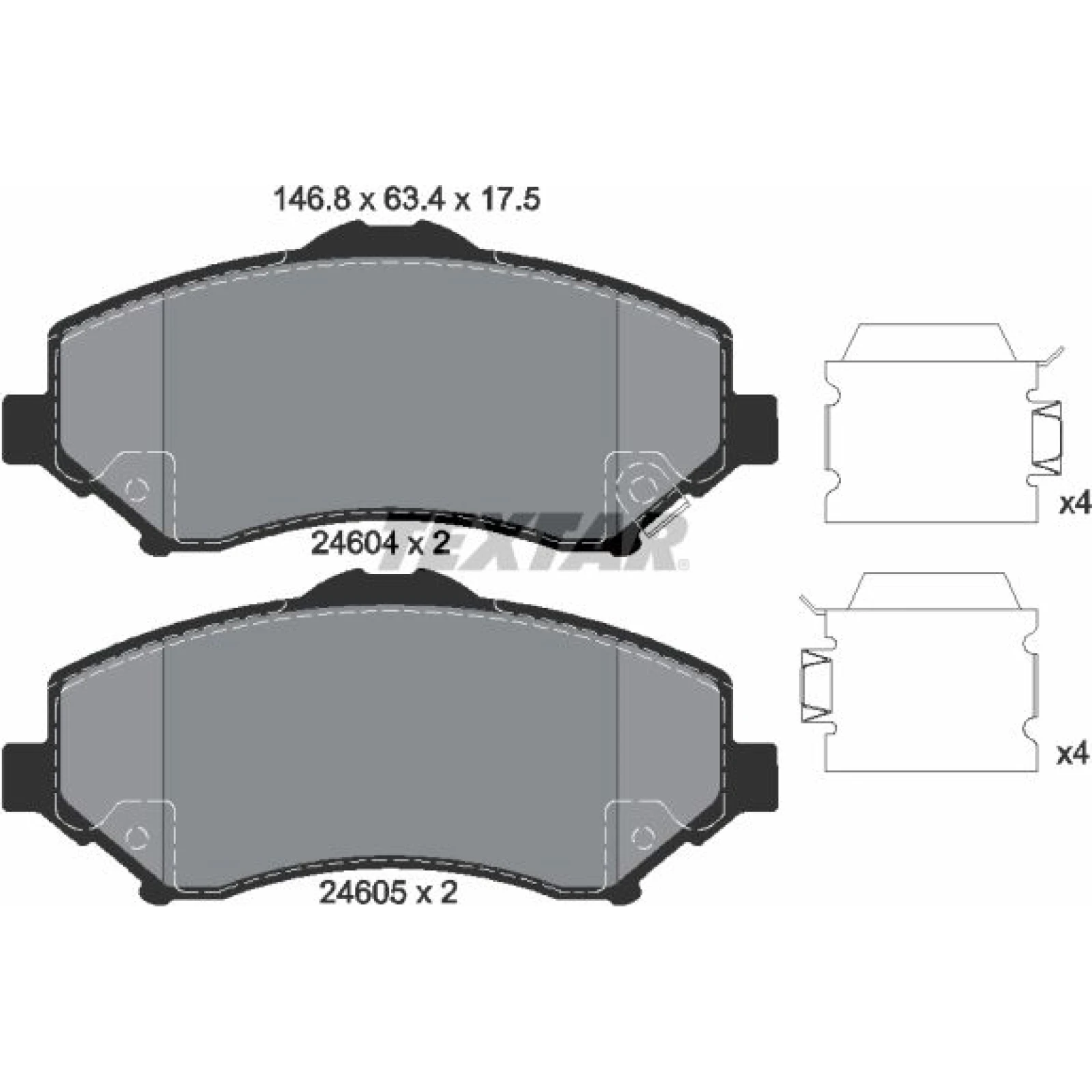 Bremsbelagsatz Jeep P. Wrangler 07-/Dodge Journey/Nitro 2460402